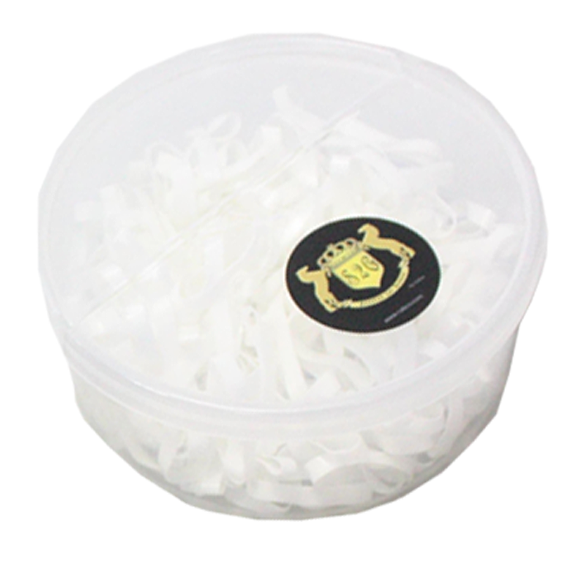 S2G Manenelastiekjes - Large - Wit 250stuks