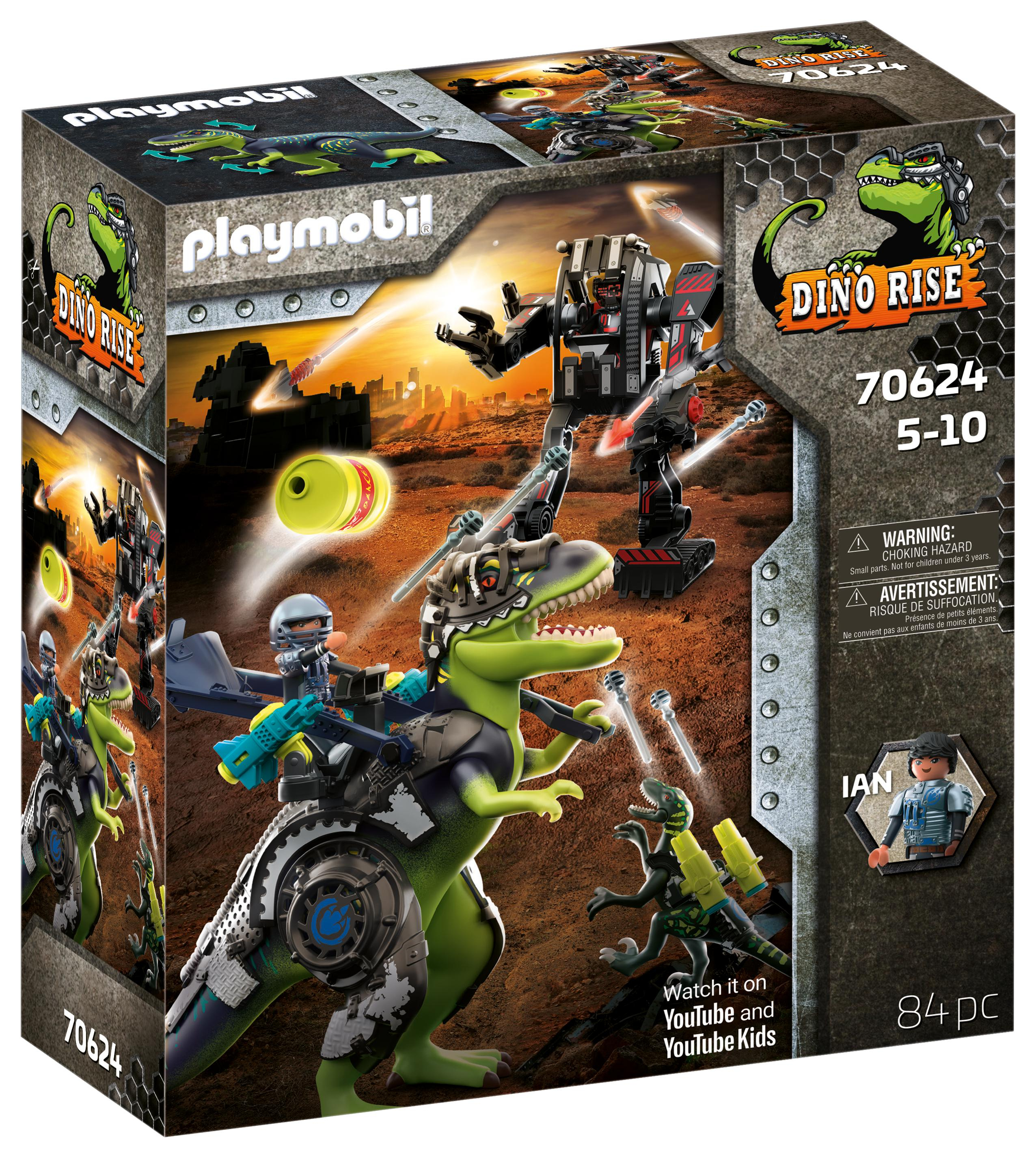 Playmobil Dino Rise 70624 T-Rex: Gevecht Der Giganten