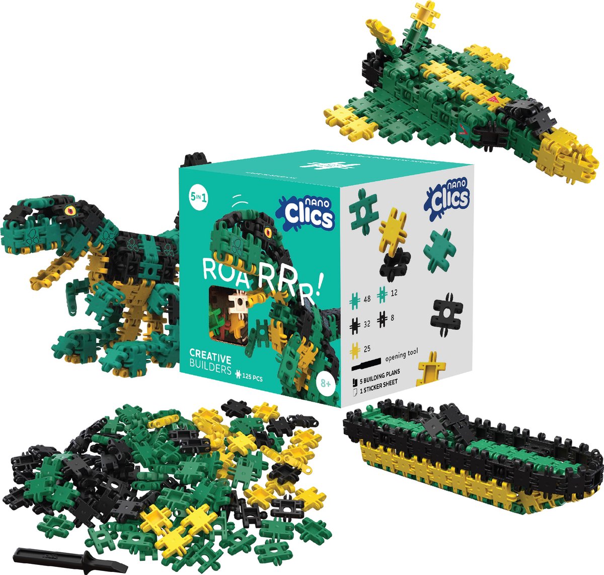 Nano Clics - Creative Builders - 125 Stuks