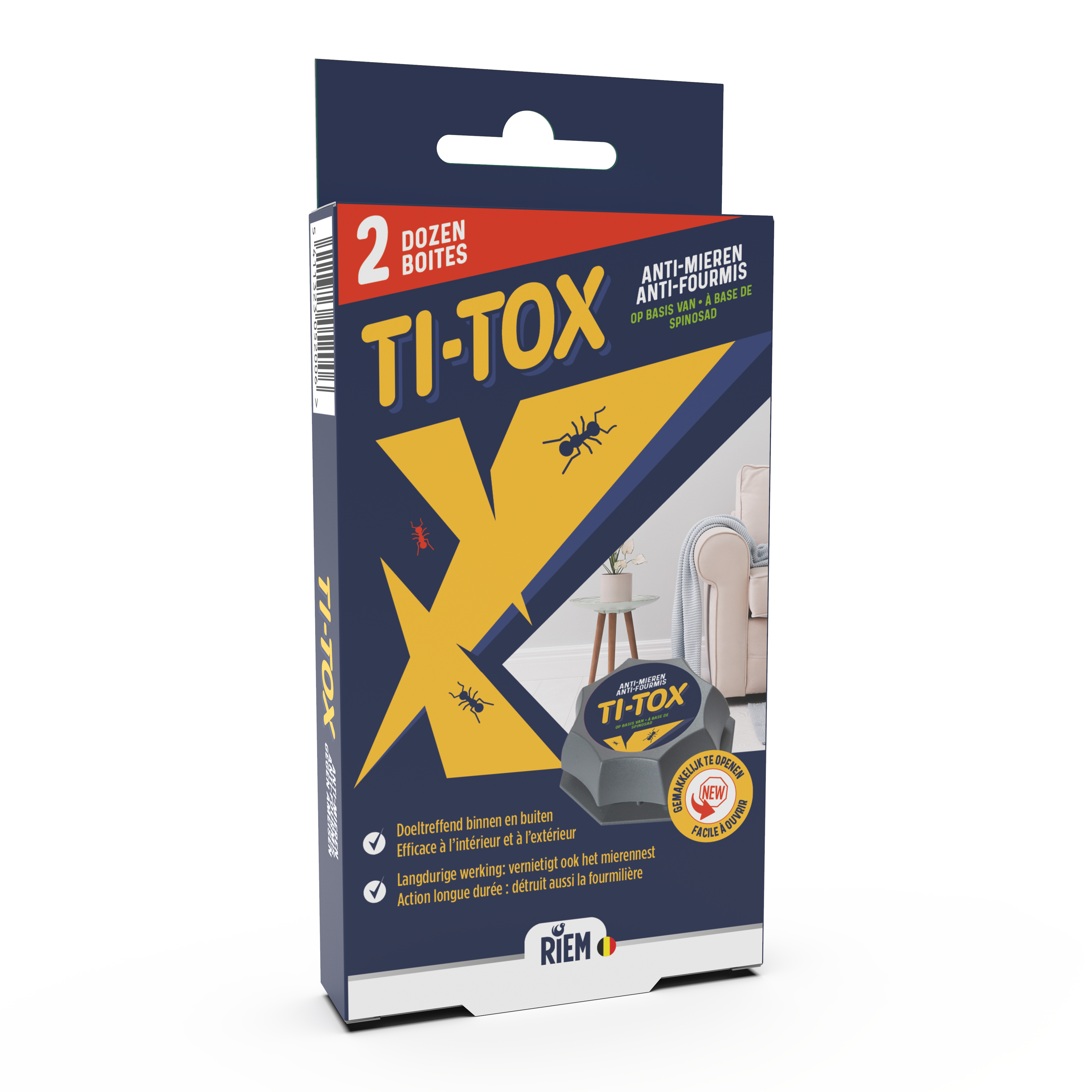 Riem Anti-mieren Ti-Tox Lokdoos - 2 Mierenlokdozen