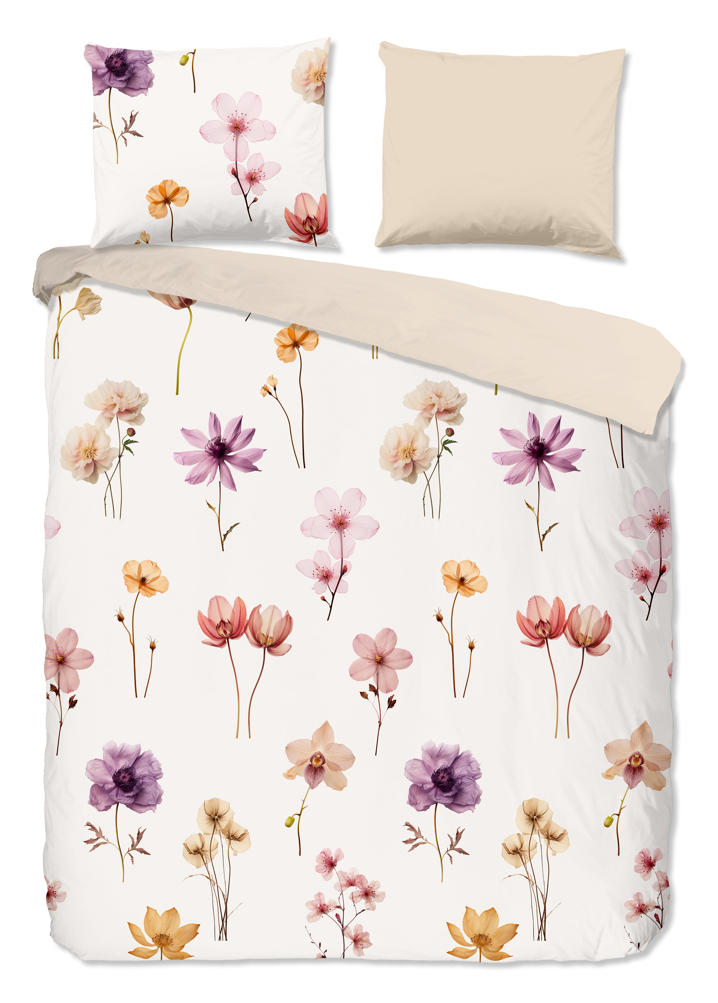 Pure Luxury Dekbedovertrek Duvre 240x220 cm Microvezel Ecru