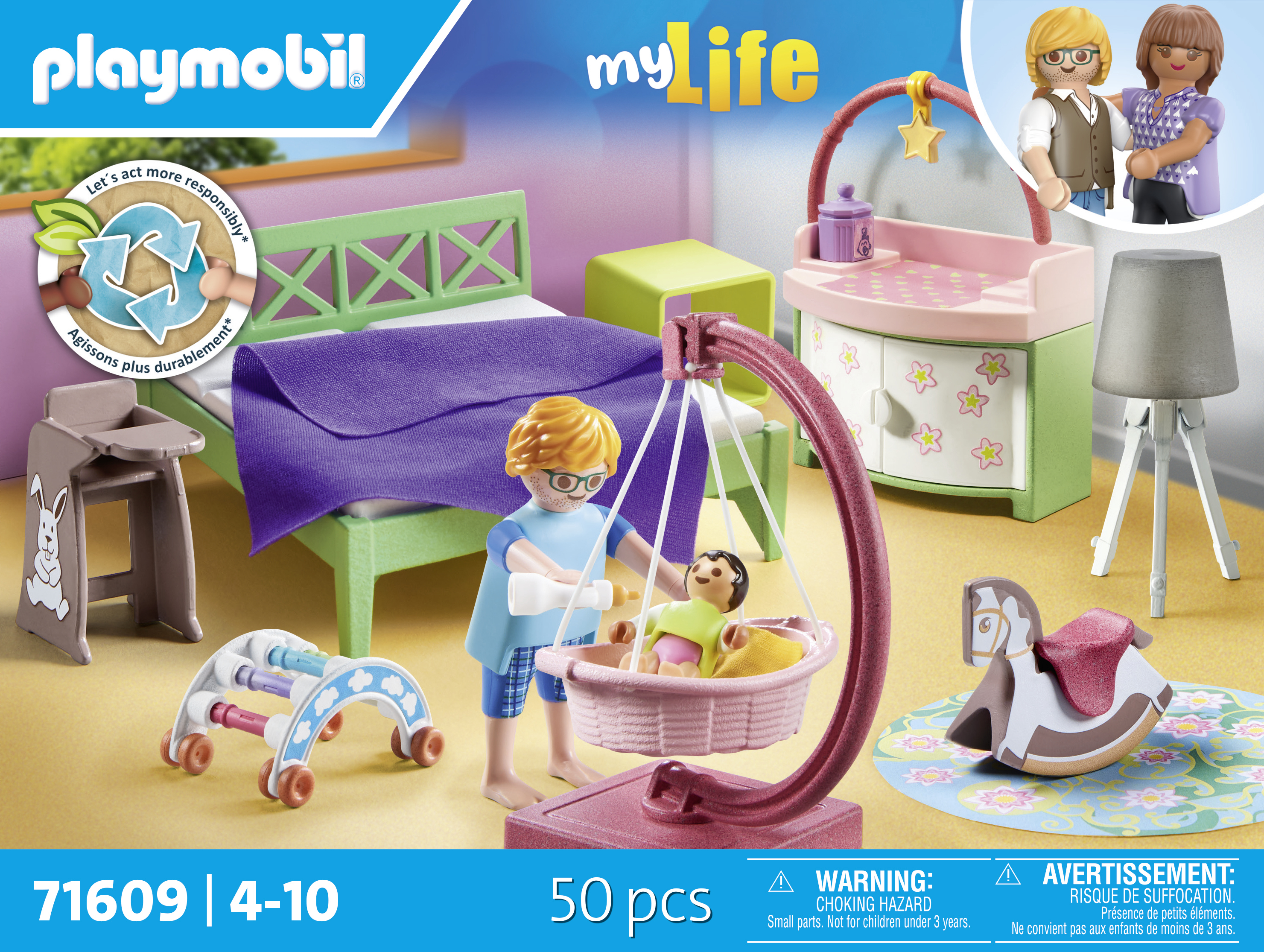 Playmobil 71609 My Life Slaapkamer met baby speelhoek