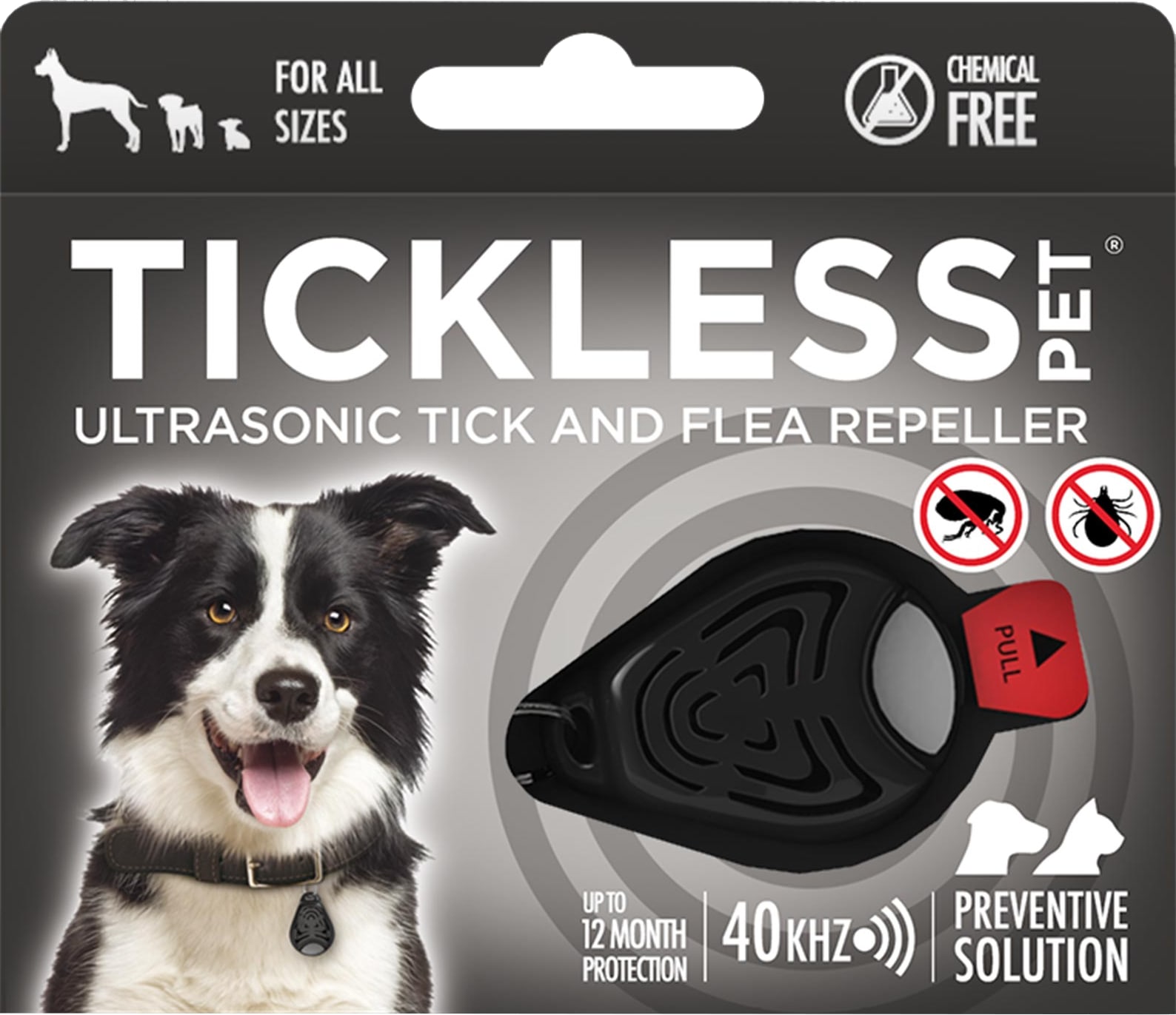 Protect One Tickless Pet Zwart tegen Teken en Vlooien