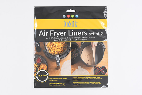 NoStik Beschermfolie Airfryer Set 2 stuks - diameter 25.5 cm