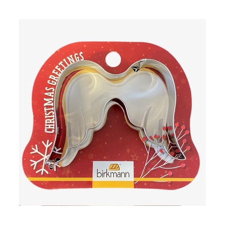 Birkmann Uitsteekvorm Kerst 7.5cm - RVS - Engelenvleugels
