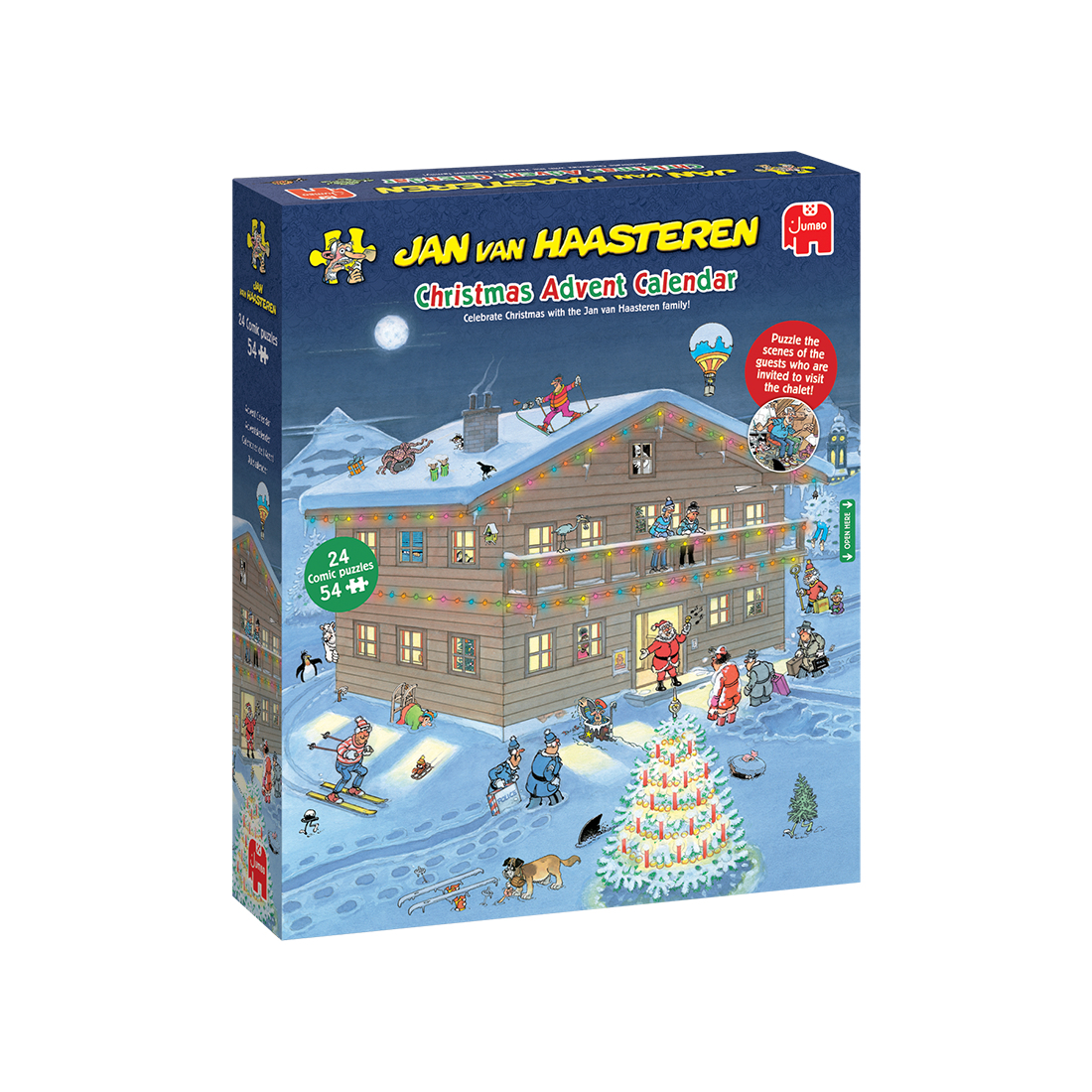 Jan van Haasteren - Adentkalener 2025 - 24 puzzels van 54 stuks