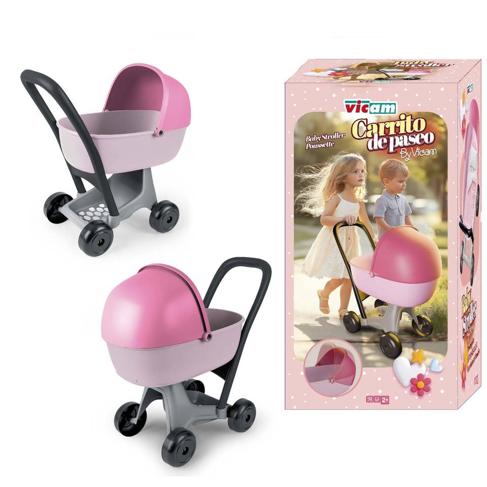 Poppenwagen 60 cm hoog, bol model