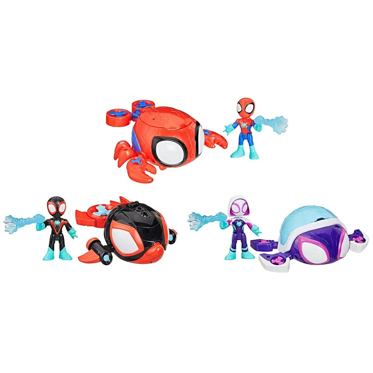 Spidey and His Amazing Friends Waterwebs Voertuig met figuur  - prijs per stuk
