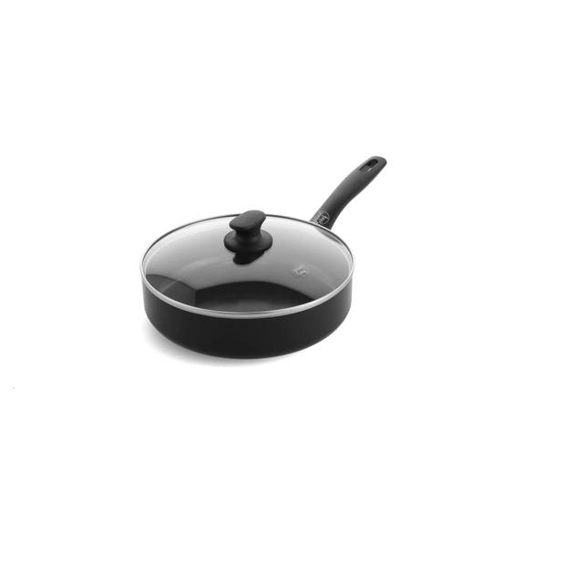 GreenChef Sauteerpan Prime 24cm met Deksel - Aluminium - Keramische Antikleef - alle Vuren