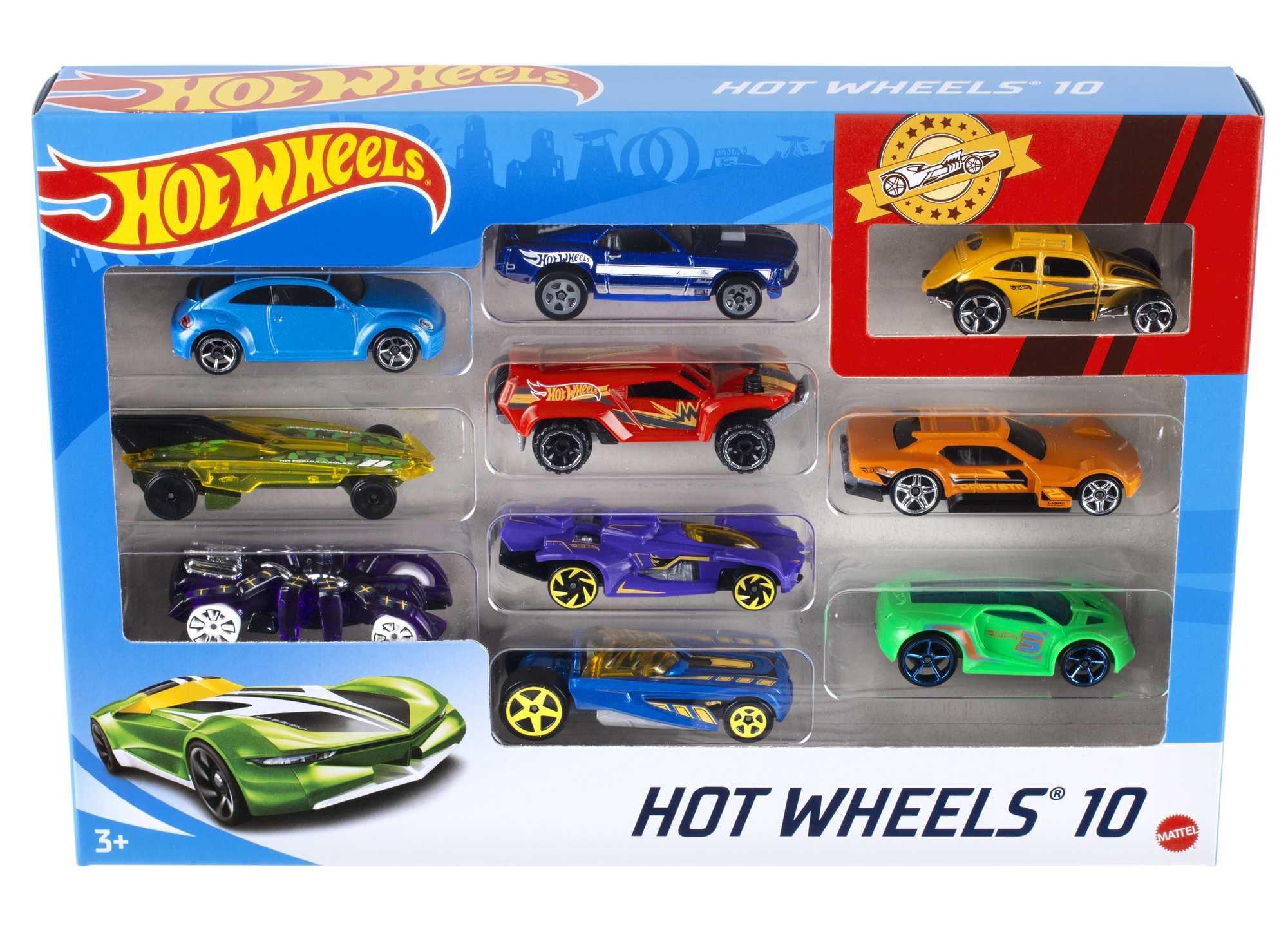Hot Wheels Gift Pack 10 Auto's