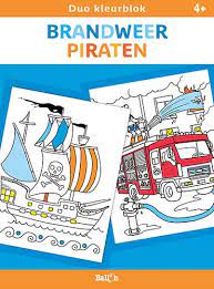 Kleurblok Duo - Brandweer en Piraten +3j