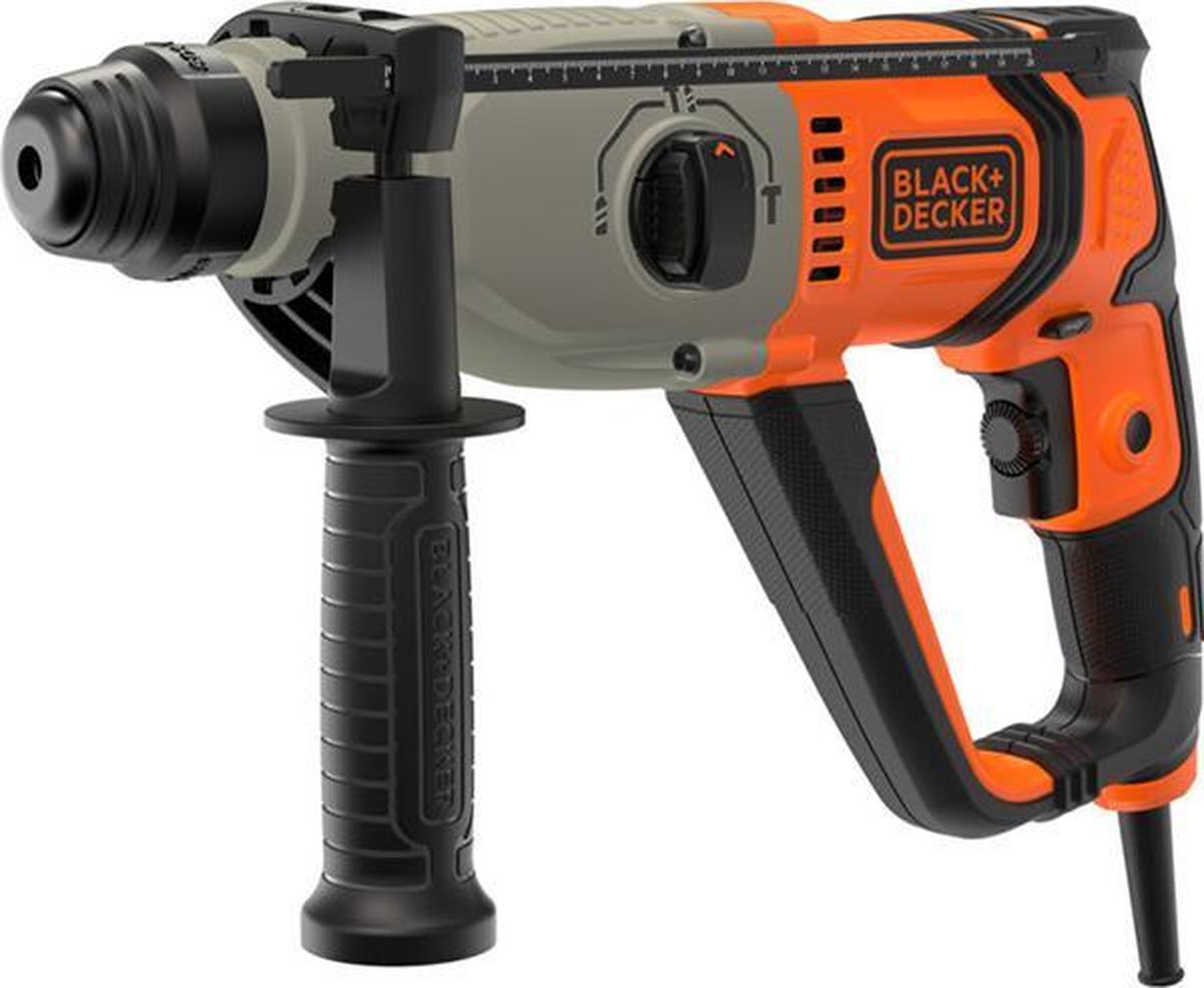 Black+Decker Pneumatische Boorhamer 800 Watt, SDS+ in Koffer