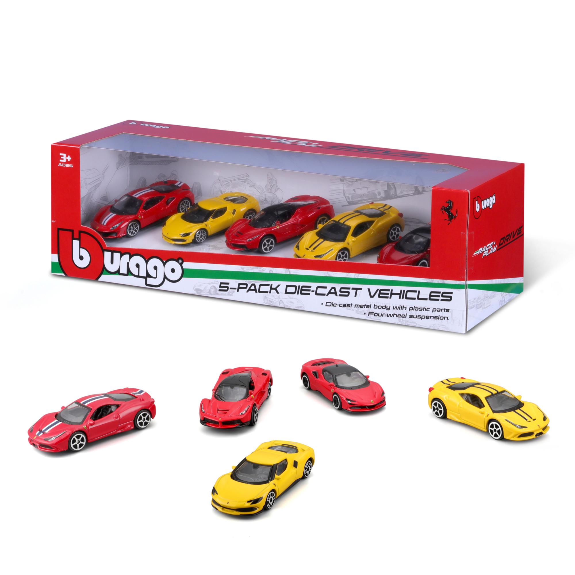Burago Ferrari 5 Pack 1:64