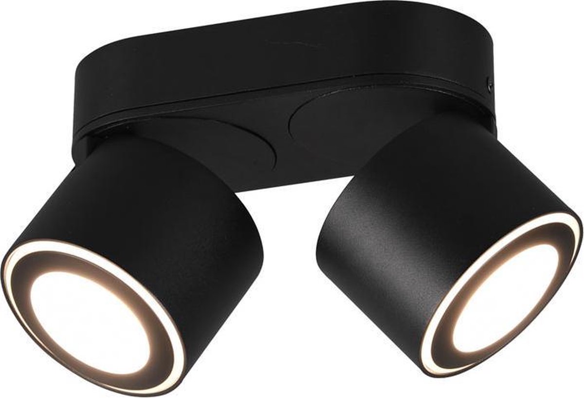 Trio Taurus Opbouwspot Led Mat Zwart 2x 5W 3000K 450Lm