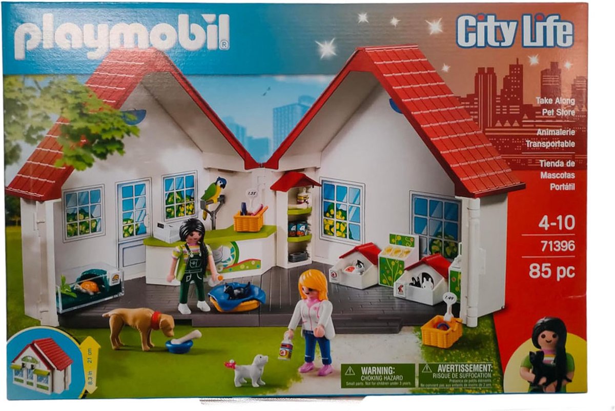Playmobil My Life 71396 Dierenwinkel draagbaar