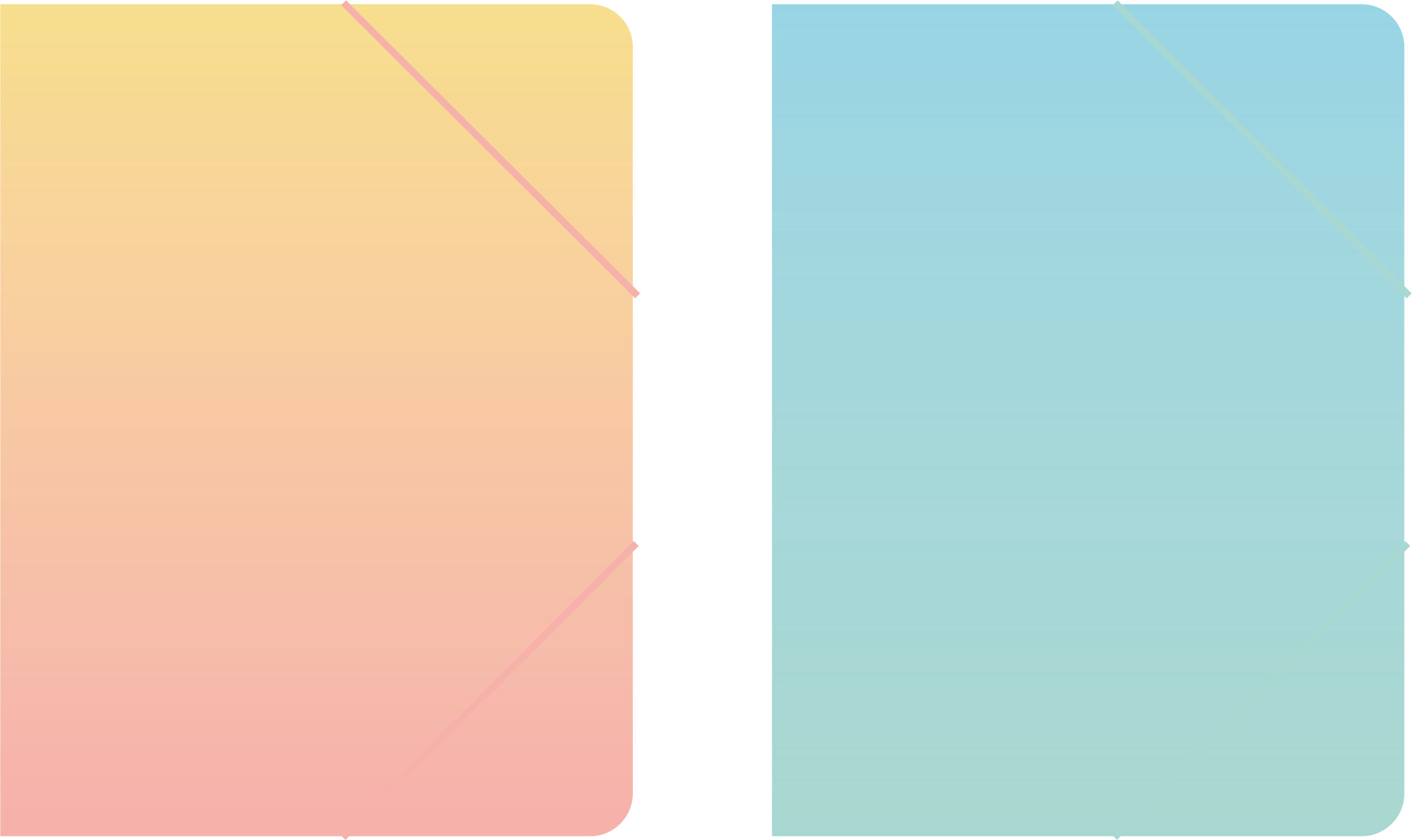 Elastobox A4 PP Rainbow Pastel Rug 25 mm - assorti - Prijs per Stuk