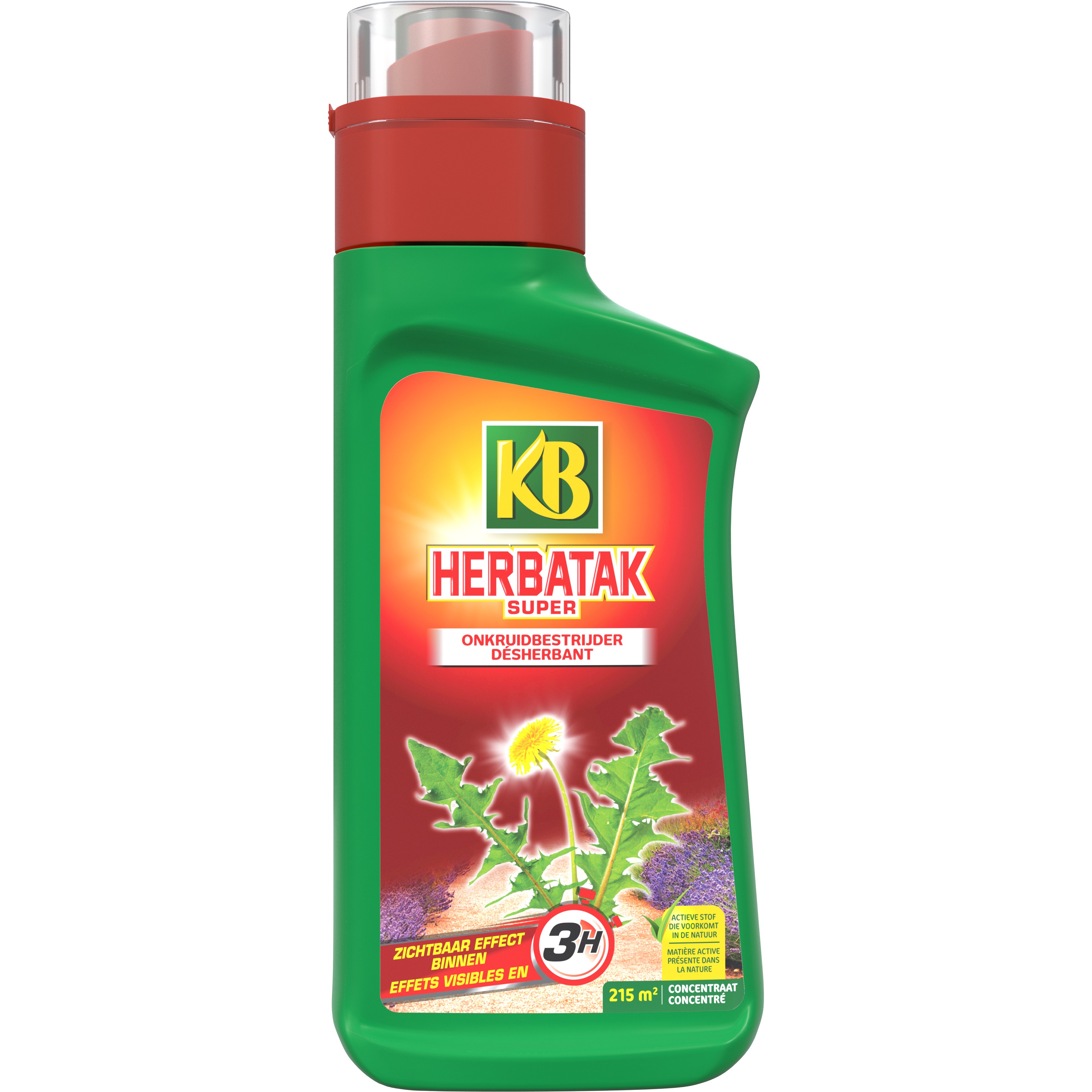 KB Herbatak Onkruid- en Mosbestrijder 500 ml - 565,5 g/l Pelargonzuur