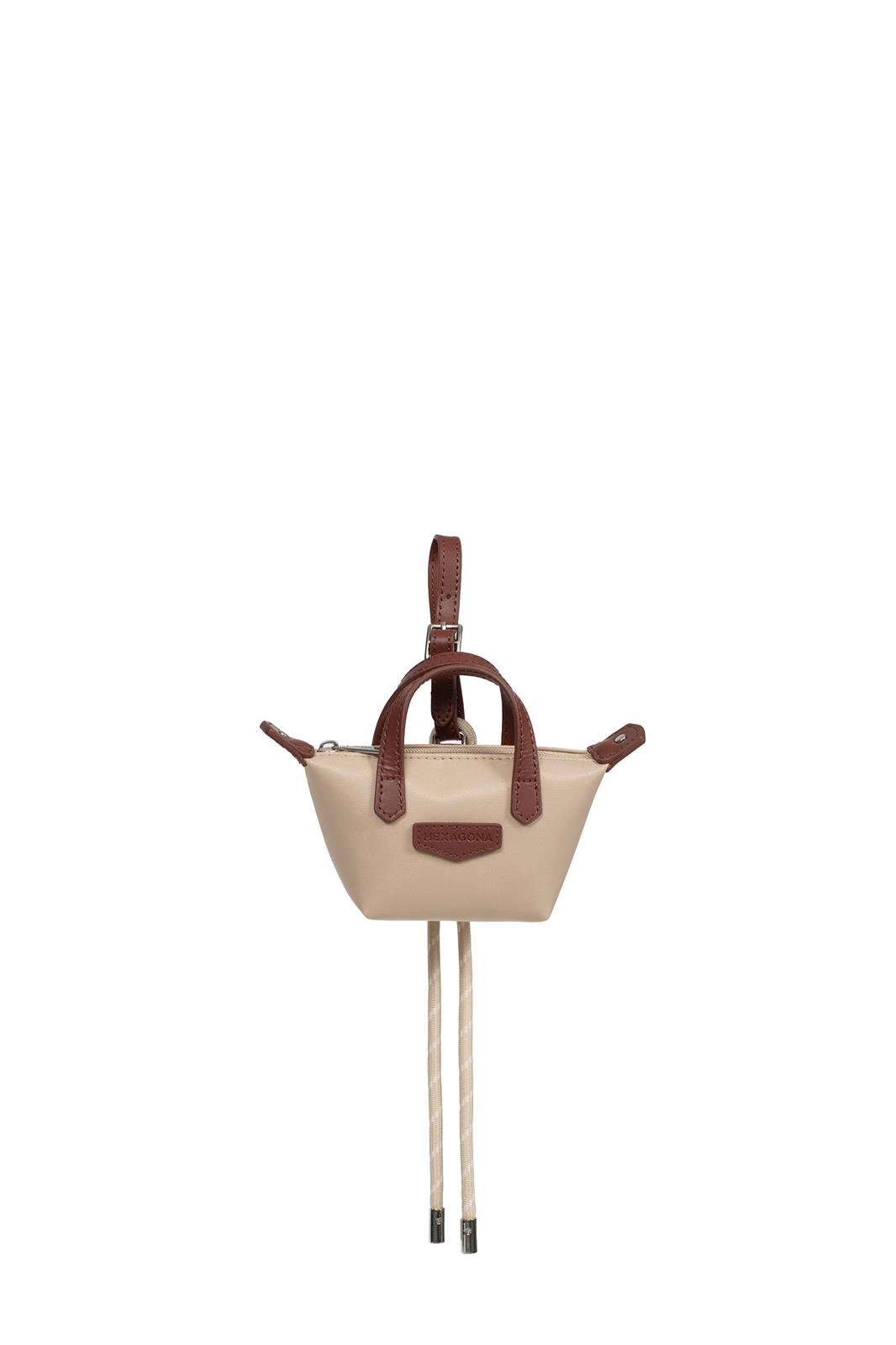 Hexagona Sleutelhanger Nano Bag Azurblauw 7.5x12x4.5 cm
