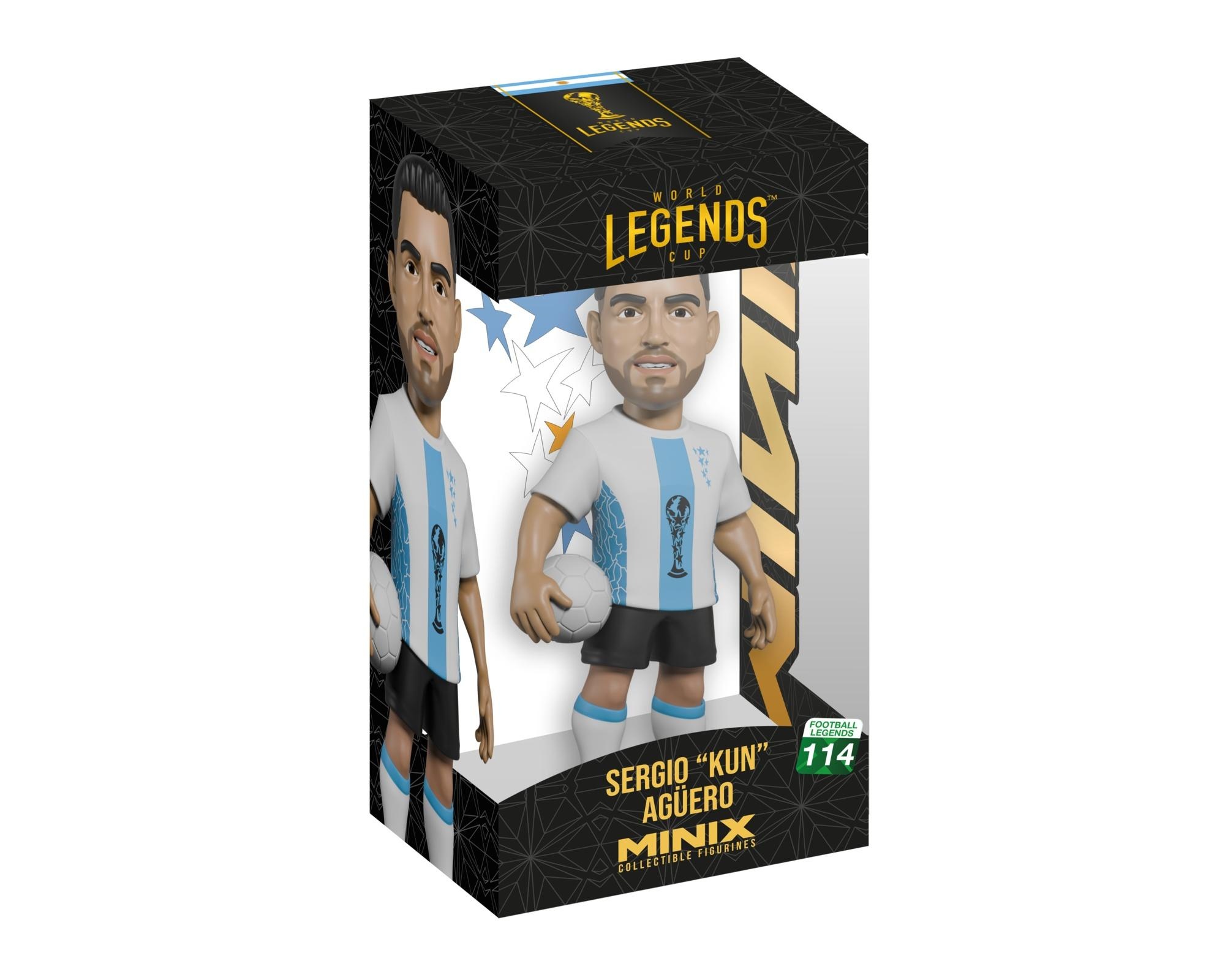 Minix Figuur 12 cm - Word Cup Legends - Aguero