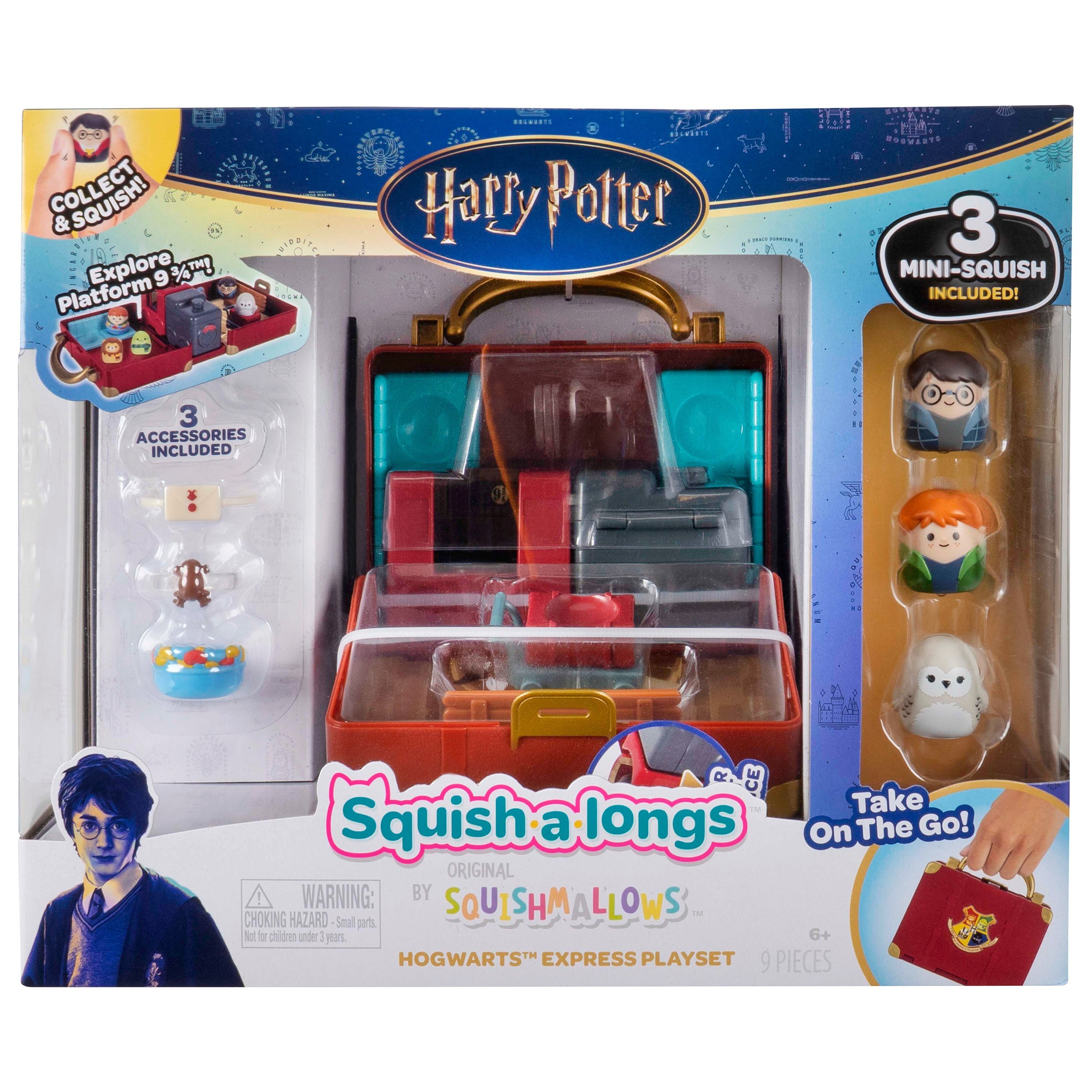 Squish-a-longs Harry Potter blindbag, 2 figuren, 1 accessoire + stand