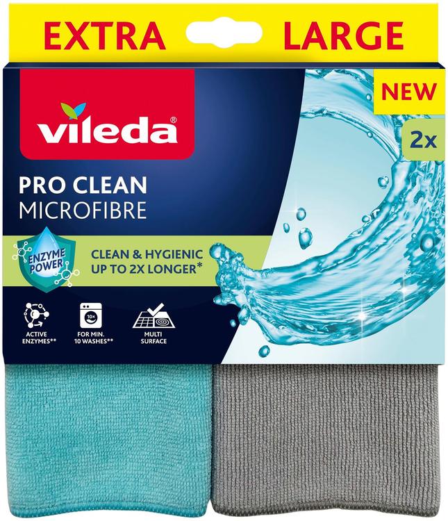 Vileda Microvezeldoek Pro Clean 2 stuks 34x30 cm