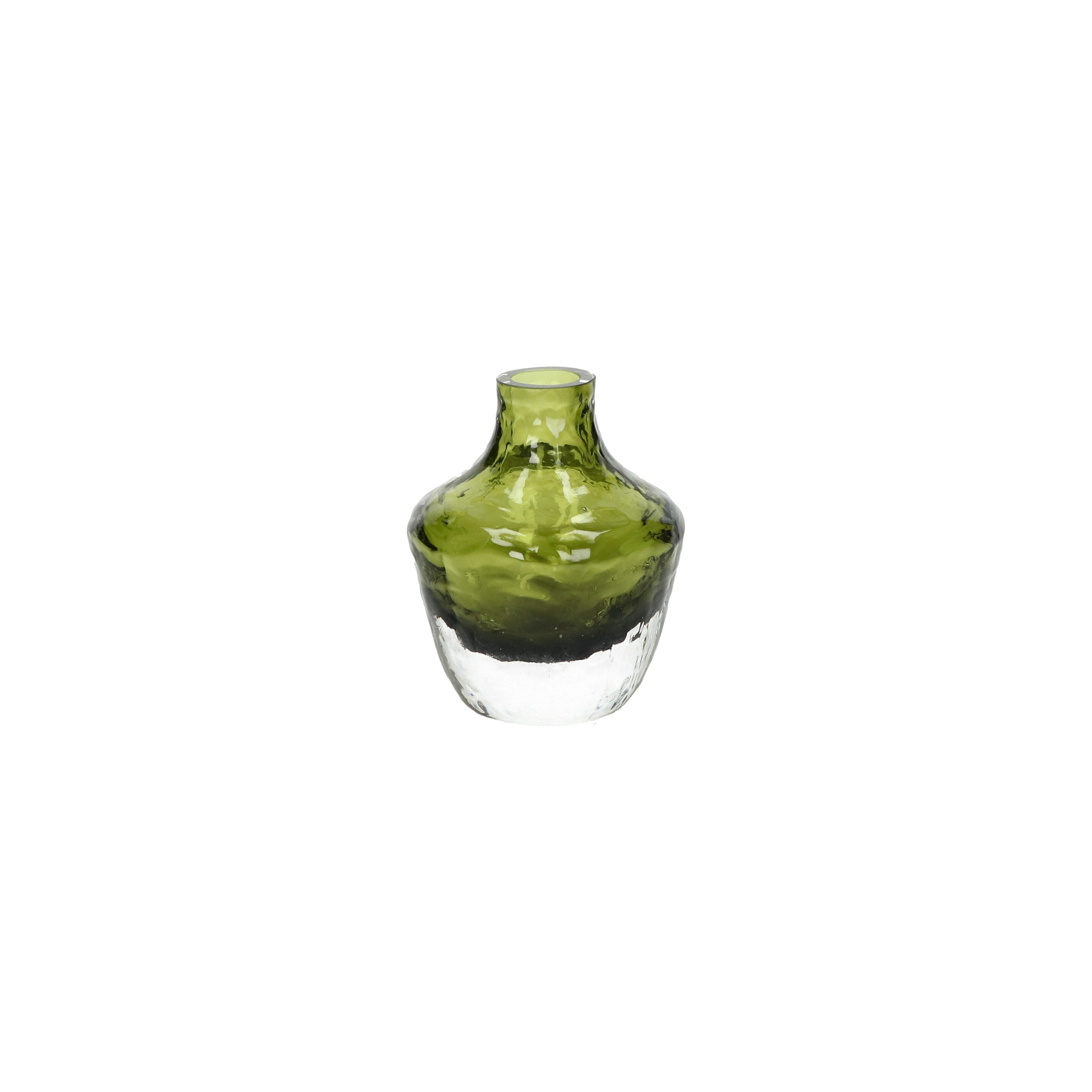 Pomax Vaas Prisma Groen 9x11 cm - Glas