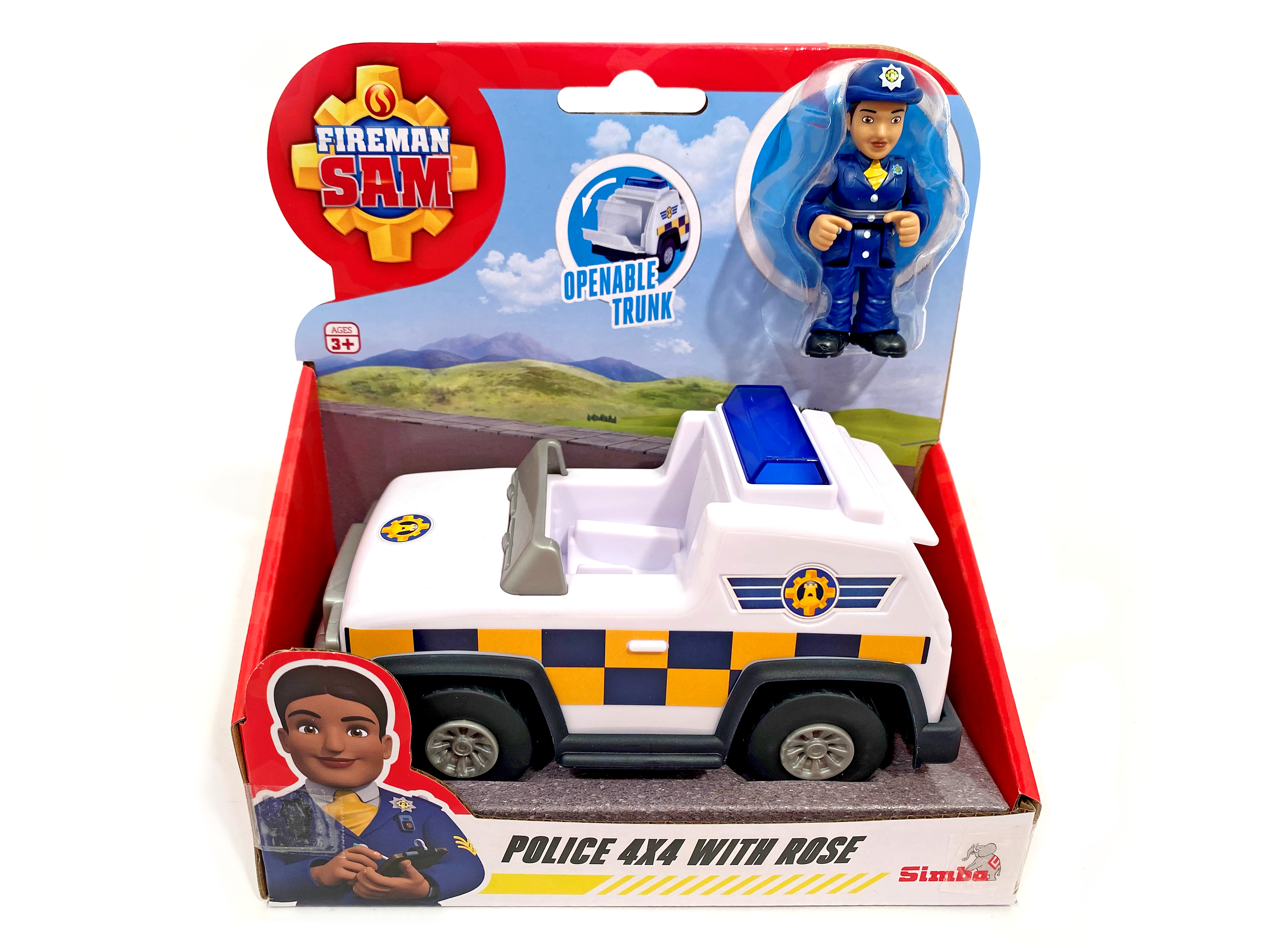 Brandweerman Sam, Politie 4x4 met figuur Rose