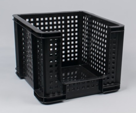 Really Useful Boxes Krat Zwart 35l met Opening Vooraan - 48x39x29 cm