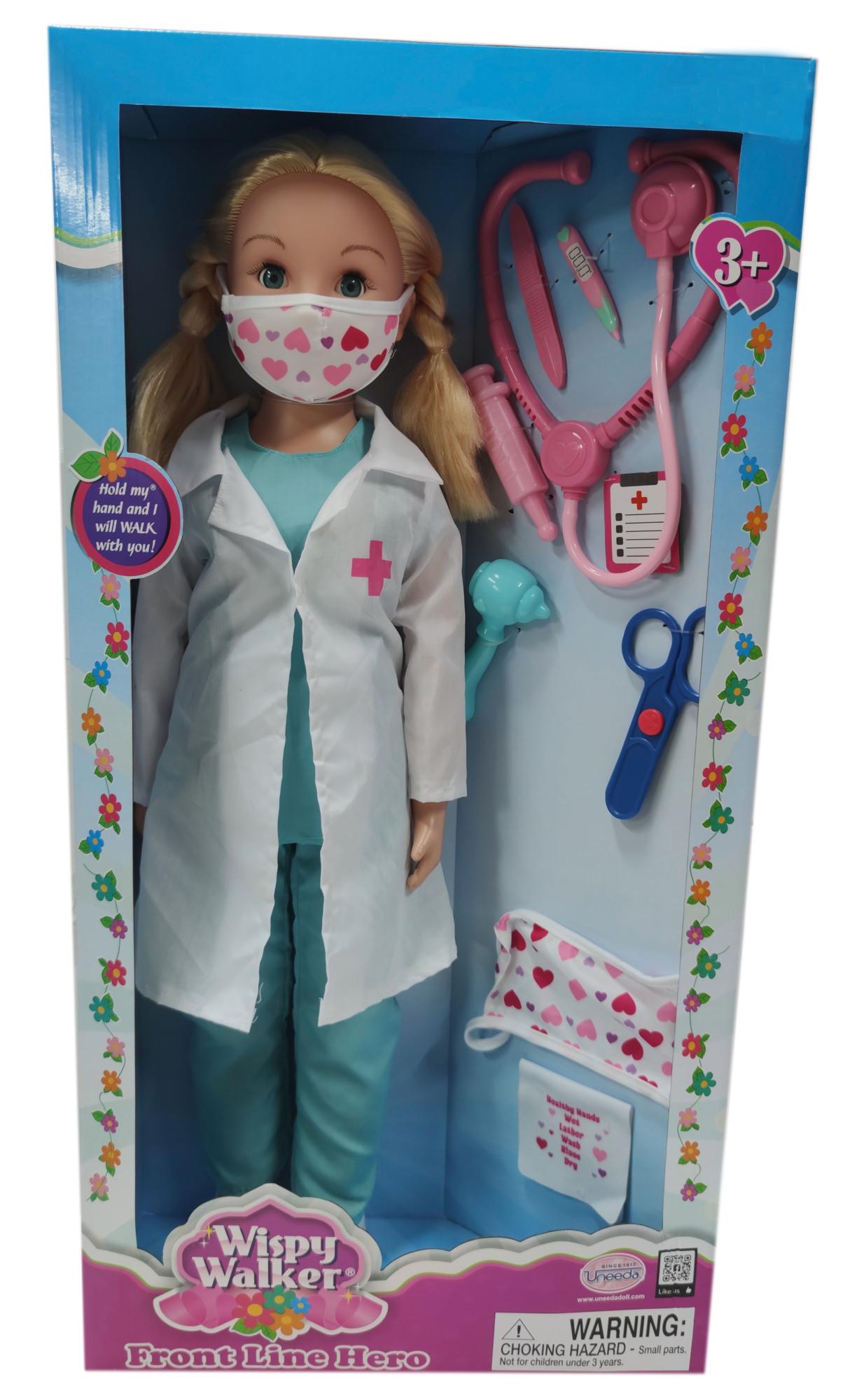 Whispy Walker Looppop 70 cm Front Line Hero, Dokterpop met accessoires
