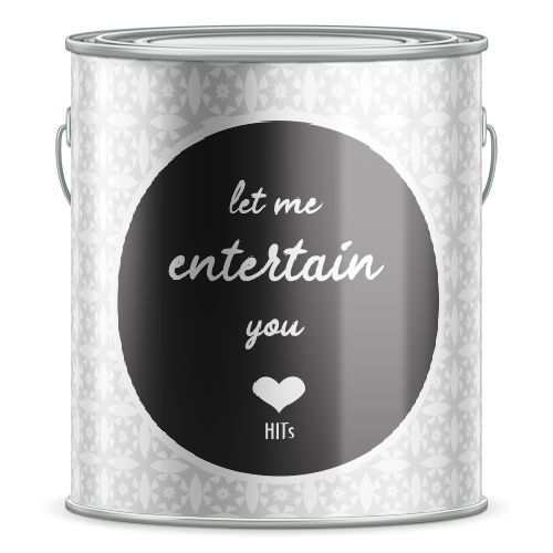 HITs Emmer Let me Entertain You 7.5x8 cm - Gevuld met Partyballonnen