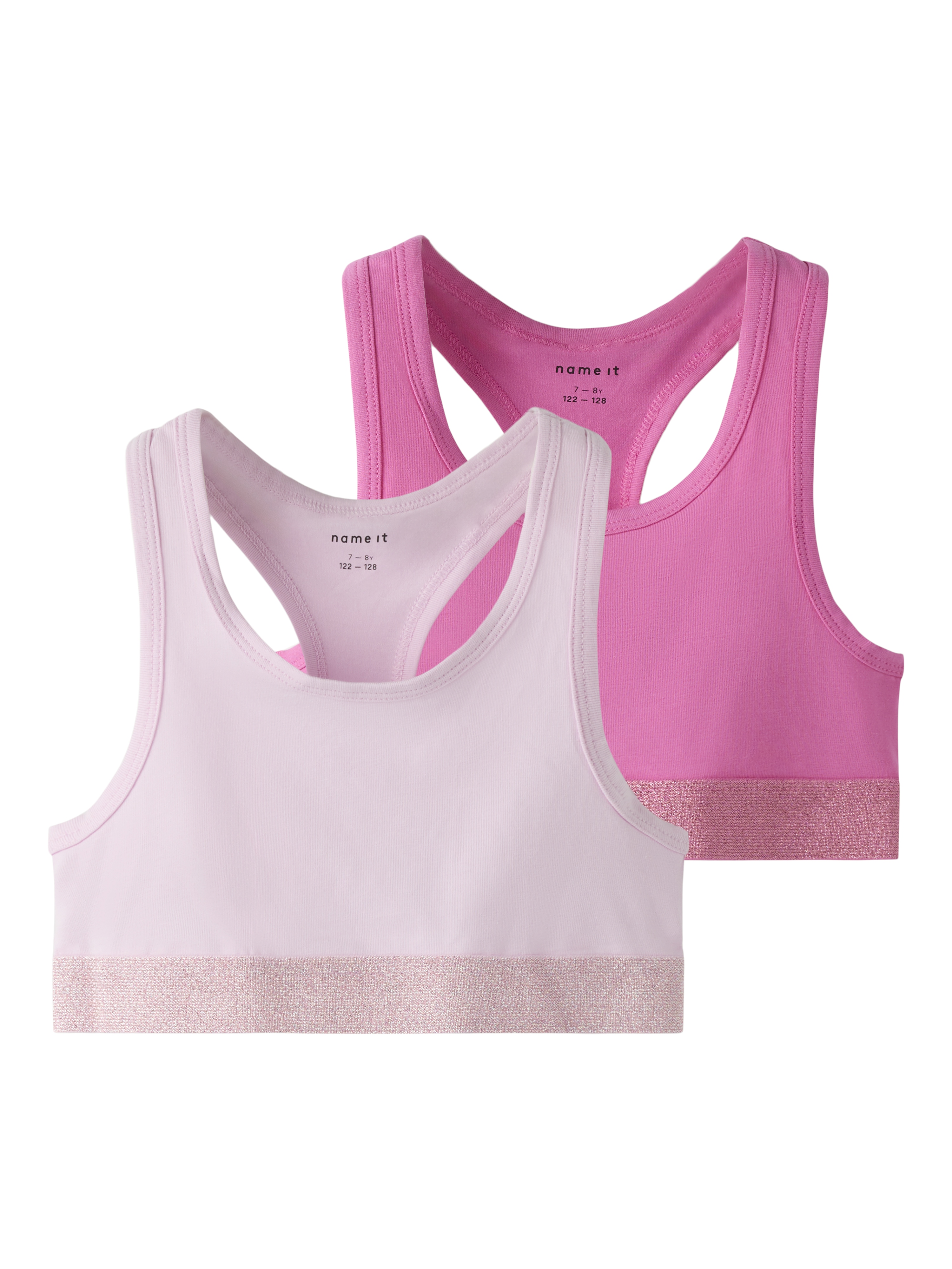 Name It Bra Meisjes Short Top 2 stuks Strawberry Moon - 13 jaar
