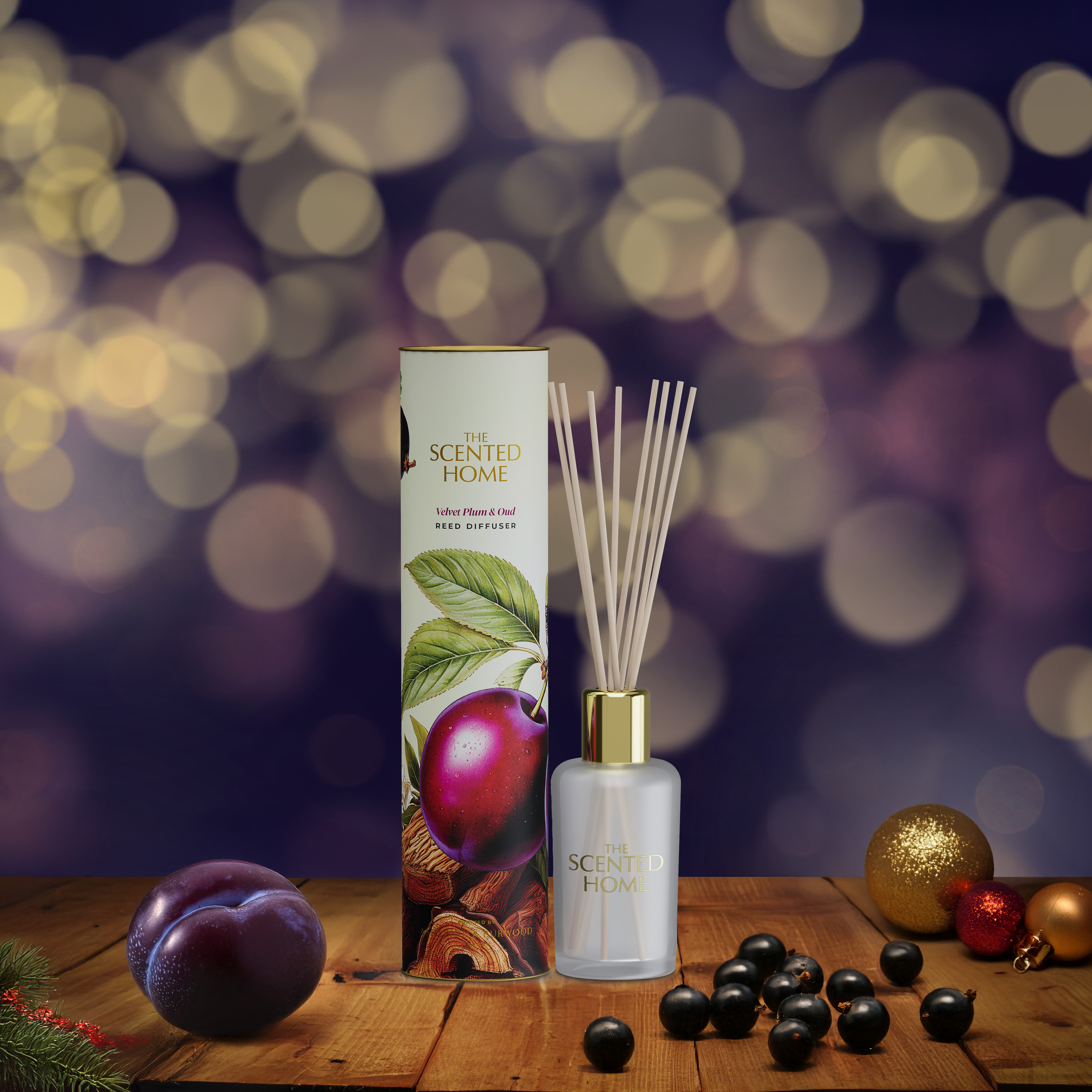 Scented Home Geurdiffuser Velvet Plum & Oud 150ml