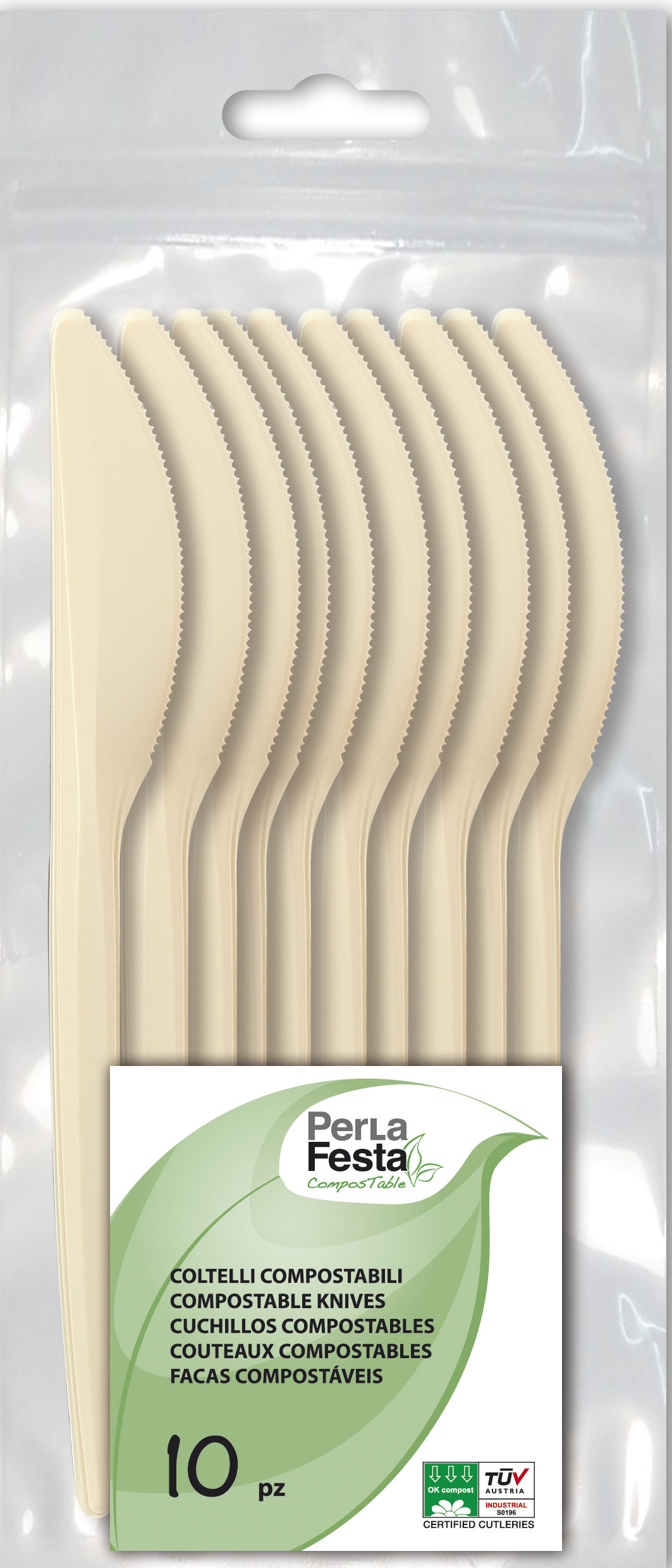 Perla Festa Mes Naturel Composteerbaar 10 stuks