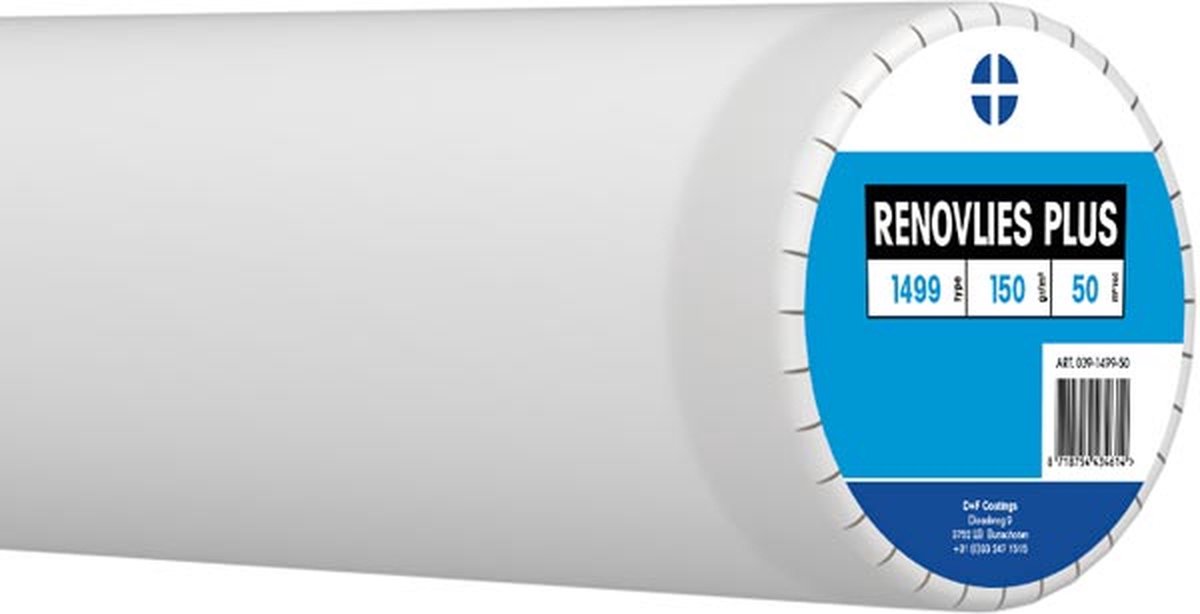 Ekotex Vliesbehang Renovlies Plus Voorgeschilderd 25x1 m op Rol