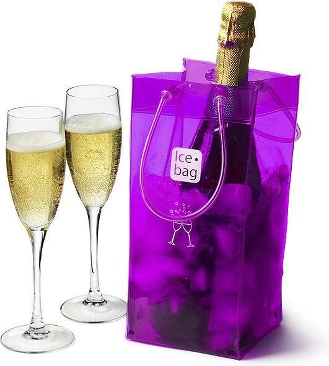 Ice Bag Basic Paars - 11x11x25 cm