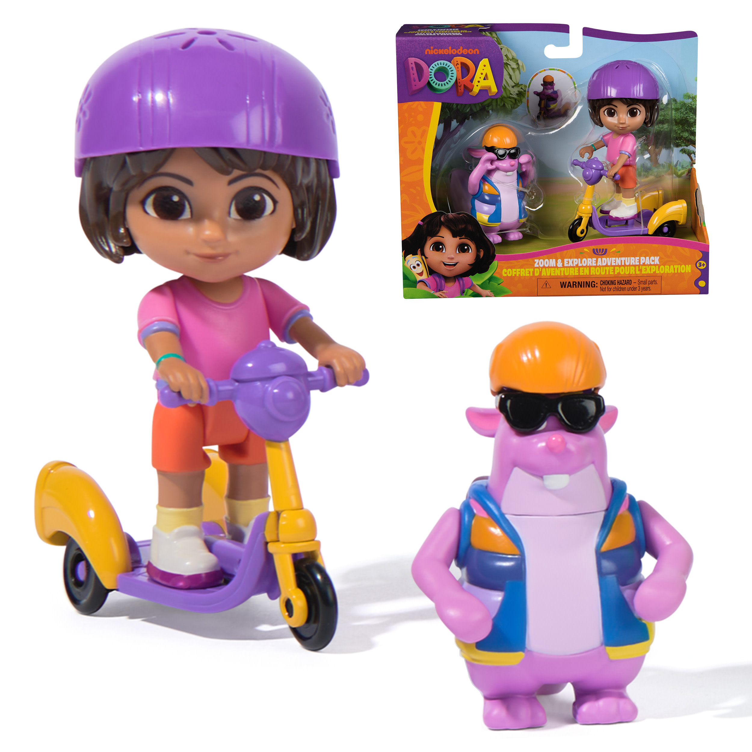 Dora - Avonturenpakket Racen en rondspeuren met Dora en Tico