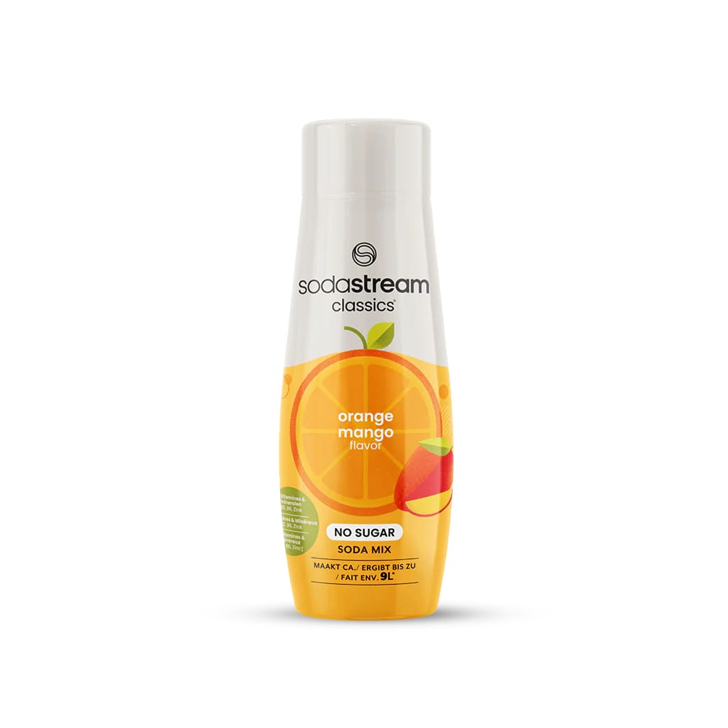 SodaStream Orange - Mango Zero Siroop 440ml - voor 7-9l Bruisende Drank