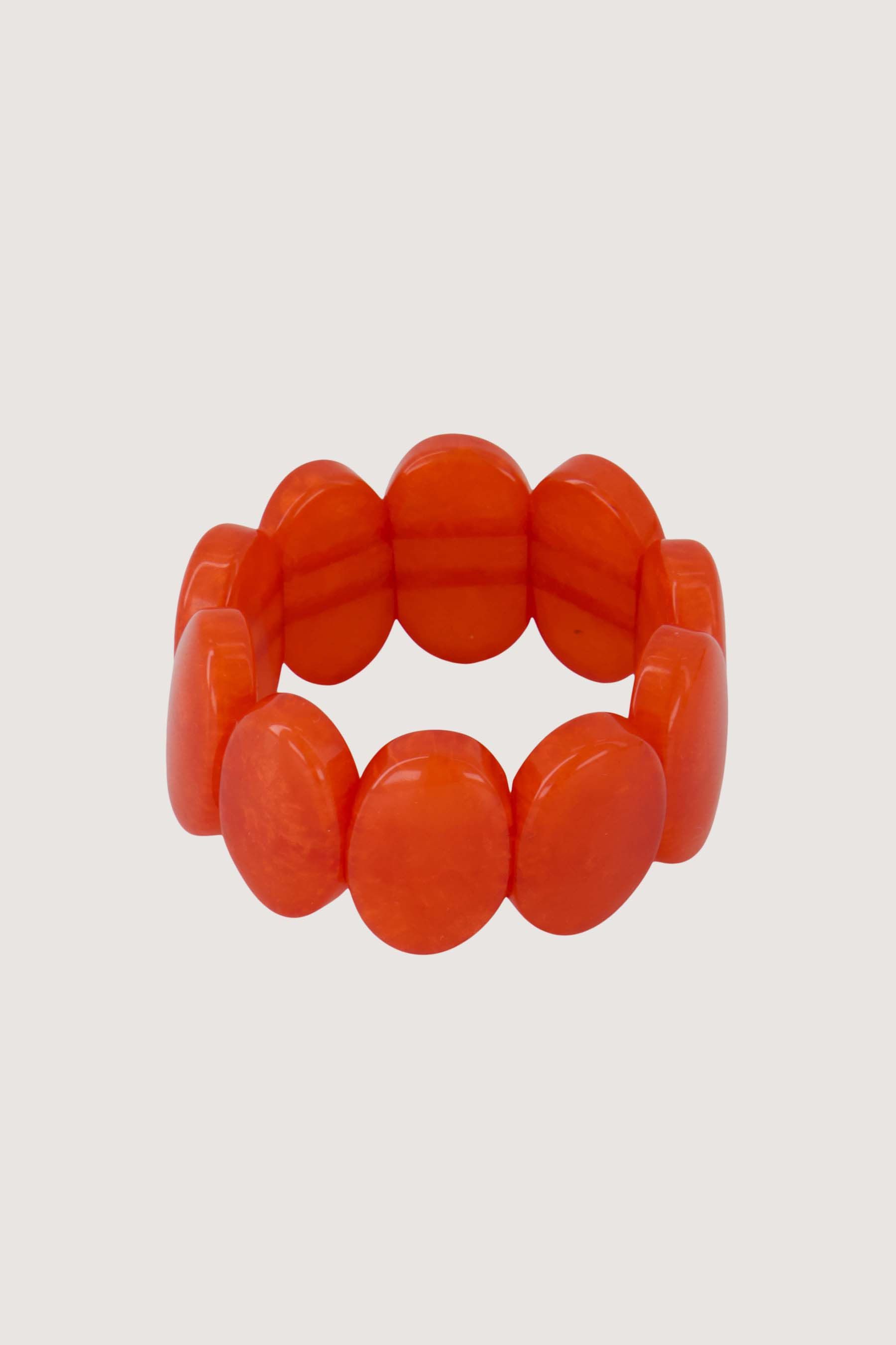 Zusss Armband Brede Kralen Coral