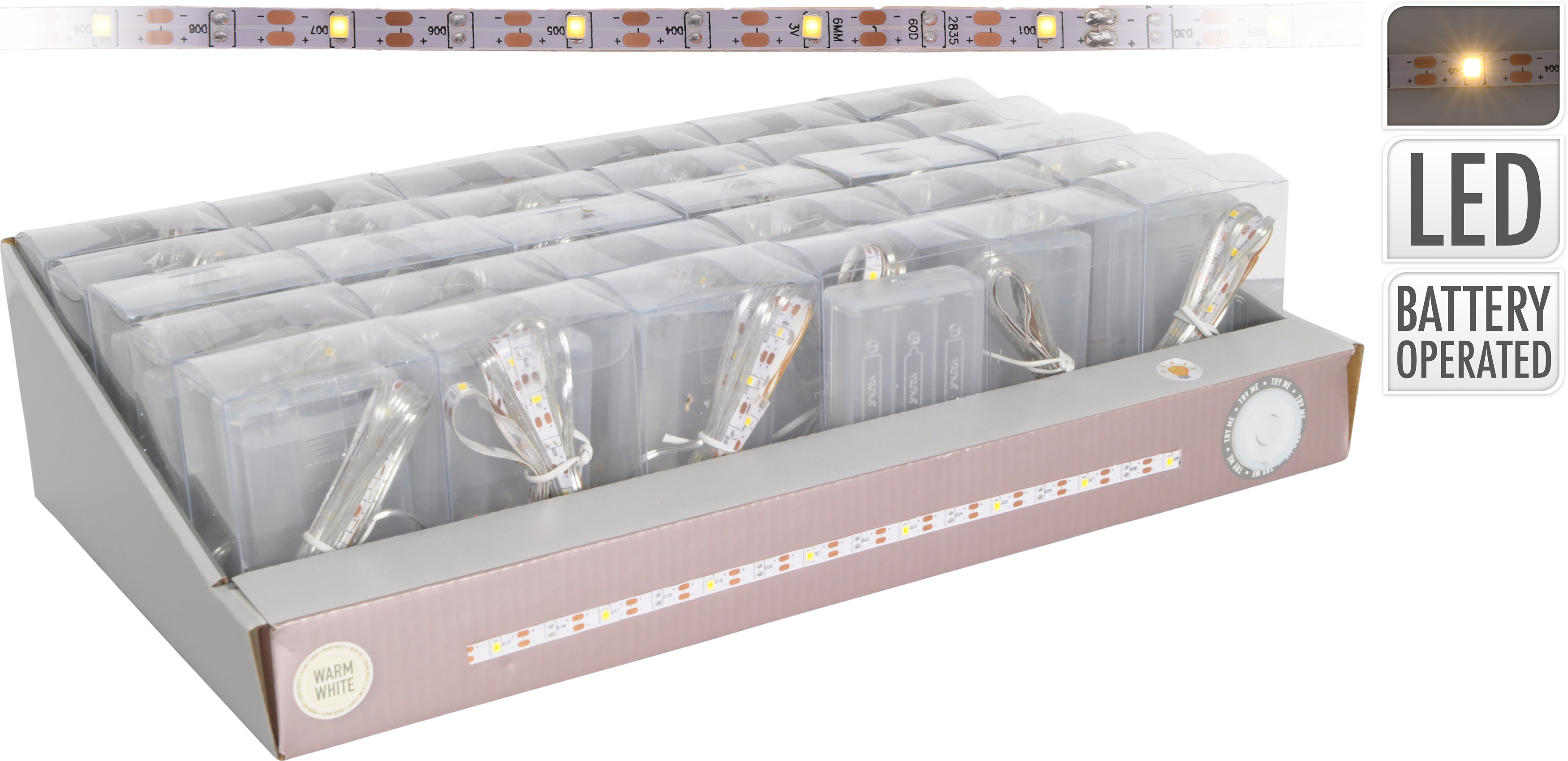 LED-Strip 3m 90 Lights Warm Wit