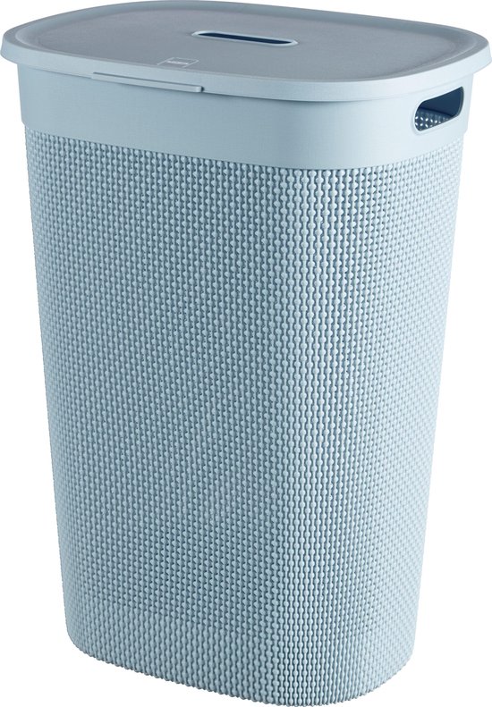 Curver Linnenmand/Wasbox Filo Stone Blue 55l - 44x35x61 cm