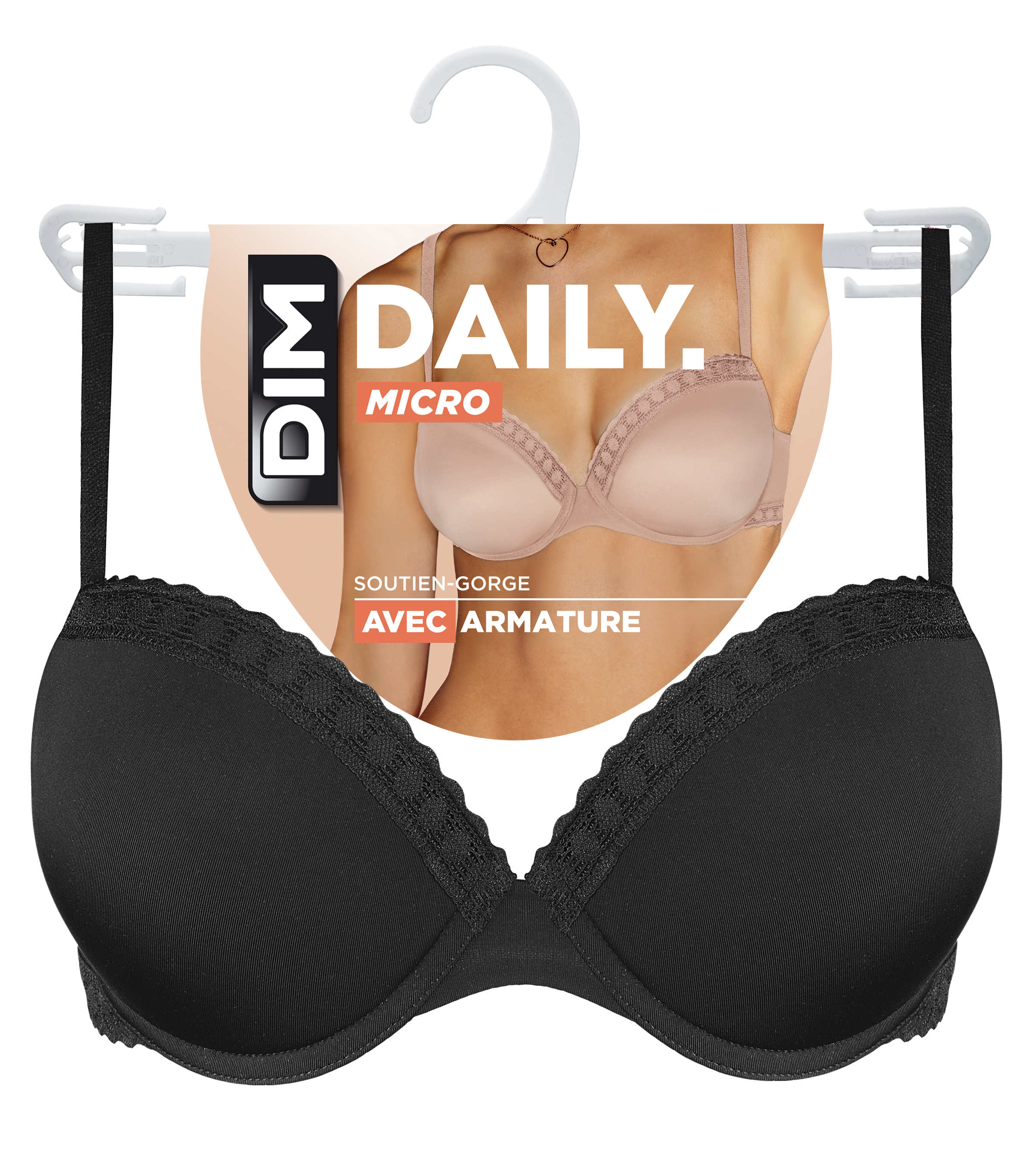 Dim Daily Bh Dames Beugel Balconette Zwart - maat 75C