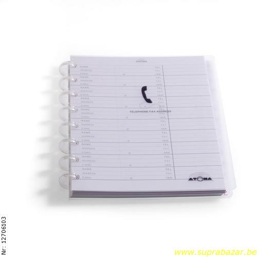 Atoma Fax+Email PP Trendy Transparant 165x125 mm - Transparant