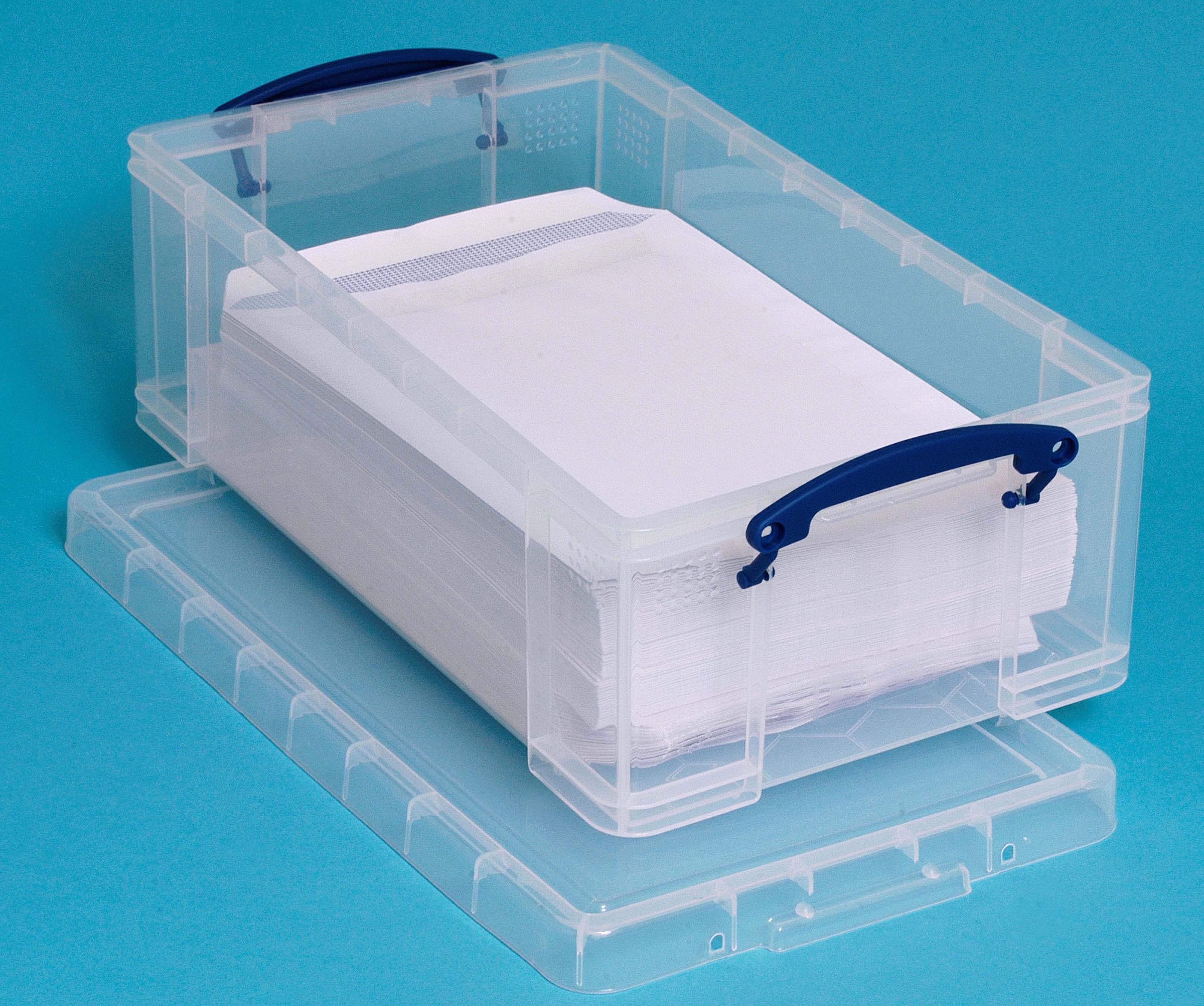 Really Useful Boxes Opbergbox 12l - Transparant - 46.5x27x15 cm