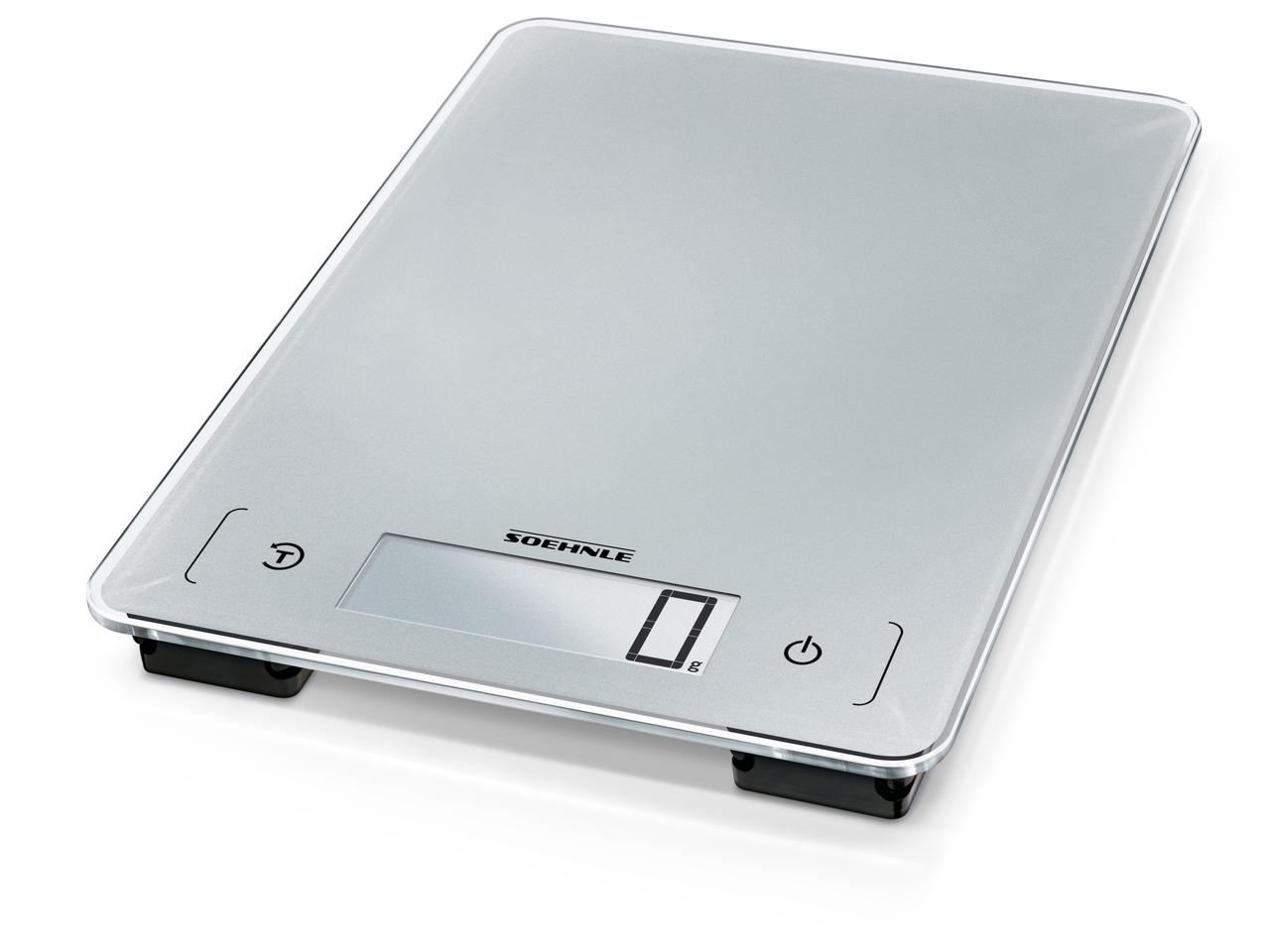 Soehnle Keukenweegschaal Page Aqua Proof - Zilver