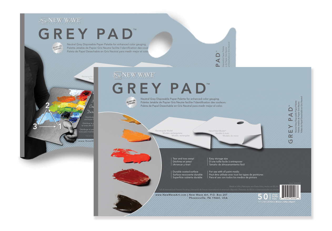 Masterson Schilderspalet New Wave Grey Pad Ergonomic 50 Vellen