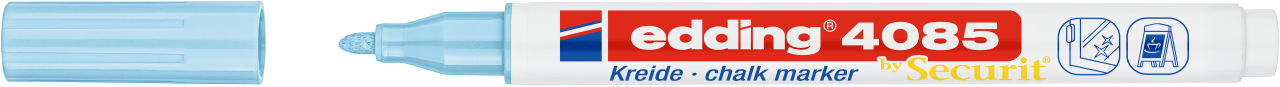 Edding Krijtmarker e-4085 1-2 mm Pastel Blauw - 139 - Ronde Punt