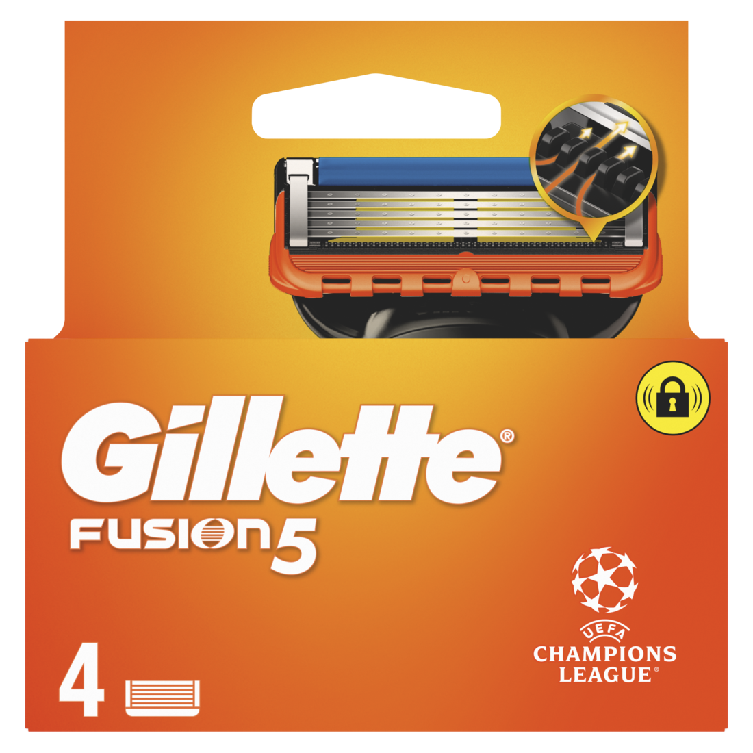 Gillette Scheermesjes Fusion Manual 4 stuks