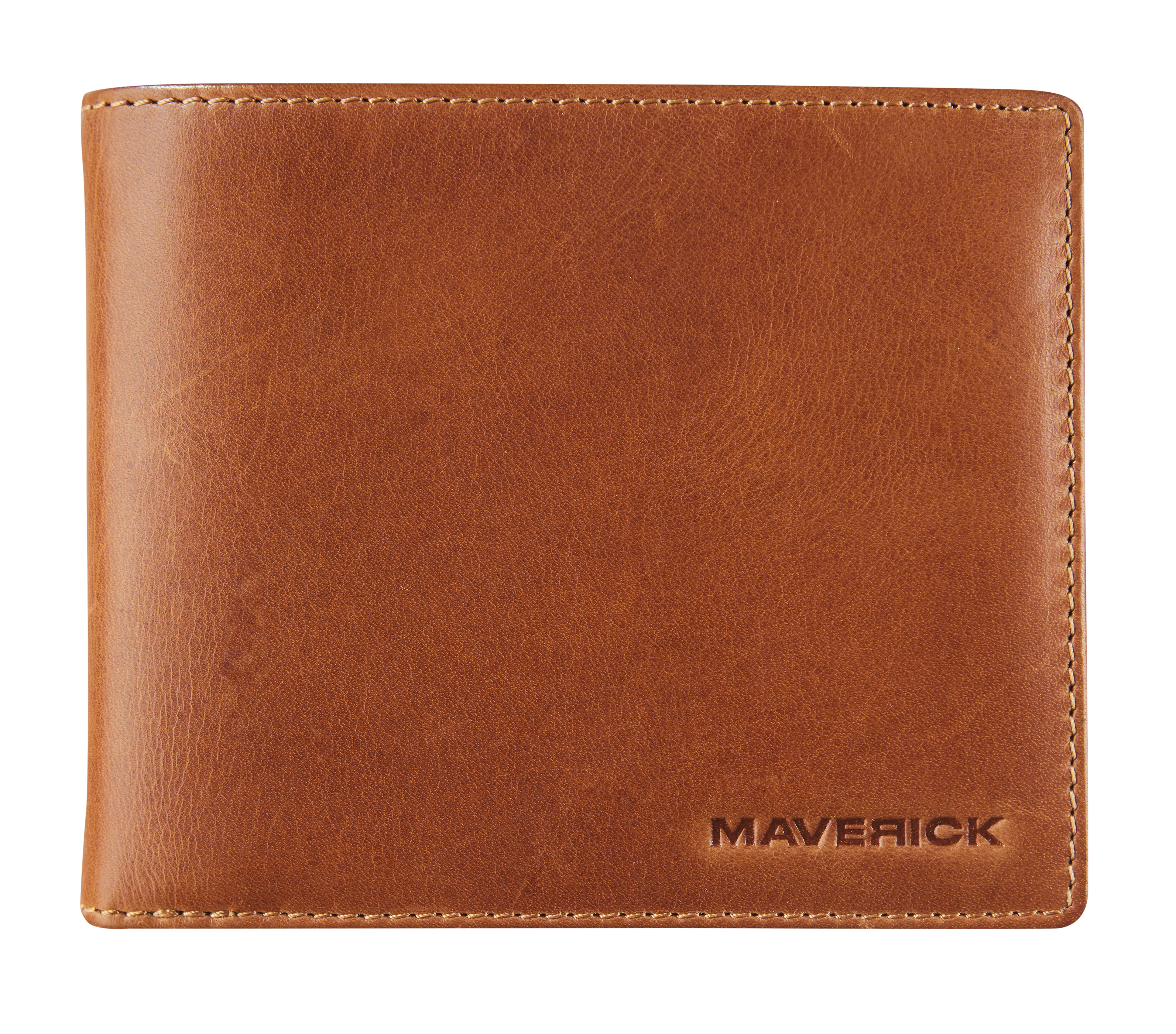 Maverick Billfold New Men Cognac - RFID - met Kaarthouder - Leder