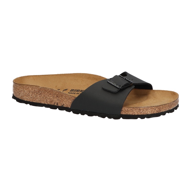 Birkenstock Slipper Dames Madrid BF Black Birko Flor - maat 37