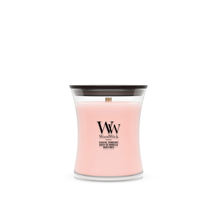 Woodwick Kaars Coastal Sunberry Medium - 10x11.4 cm - 60 Branduren